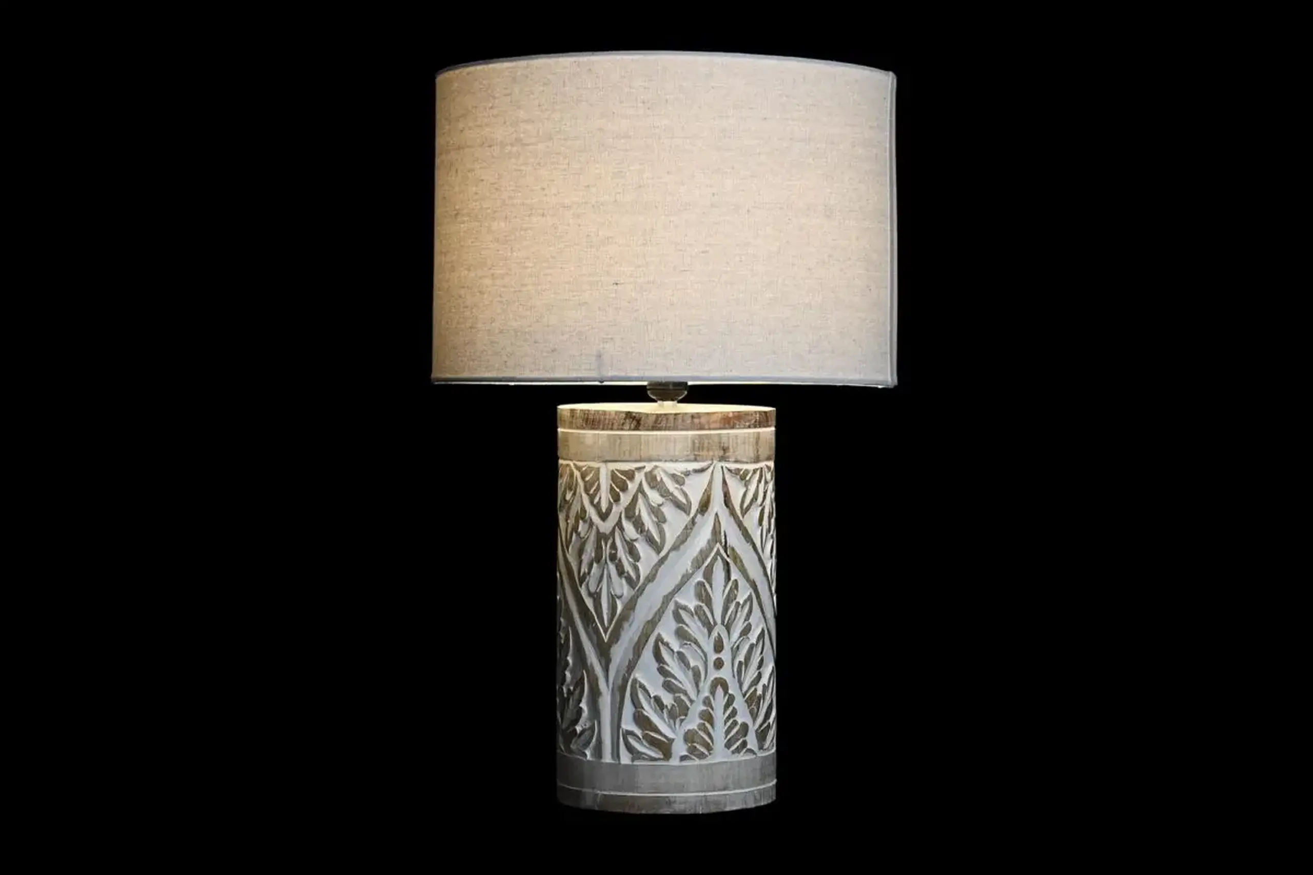 Lampă de masă Mango Cotton Decape Natural, 54,5cm
