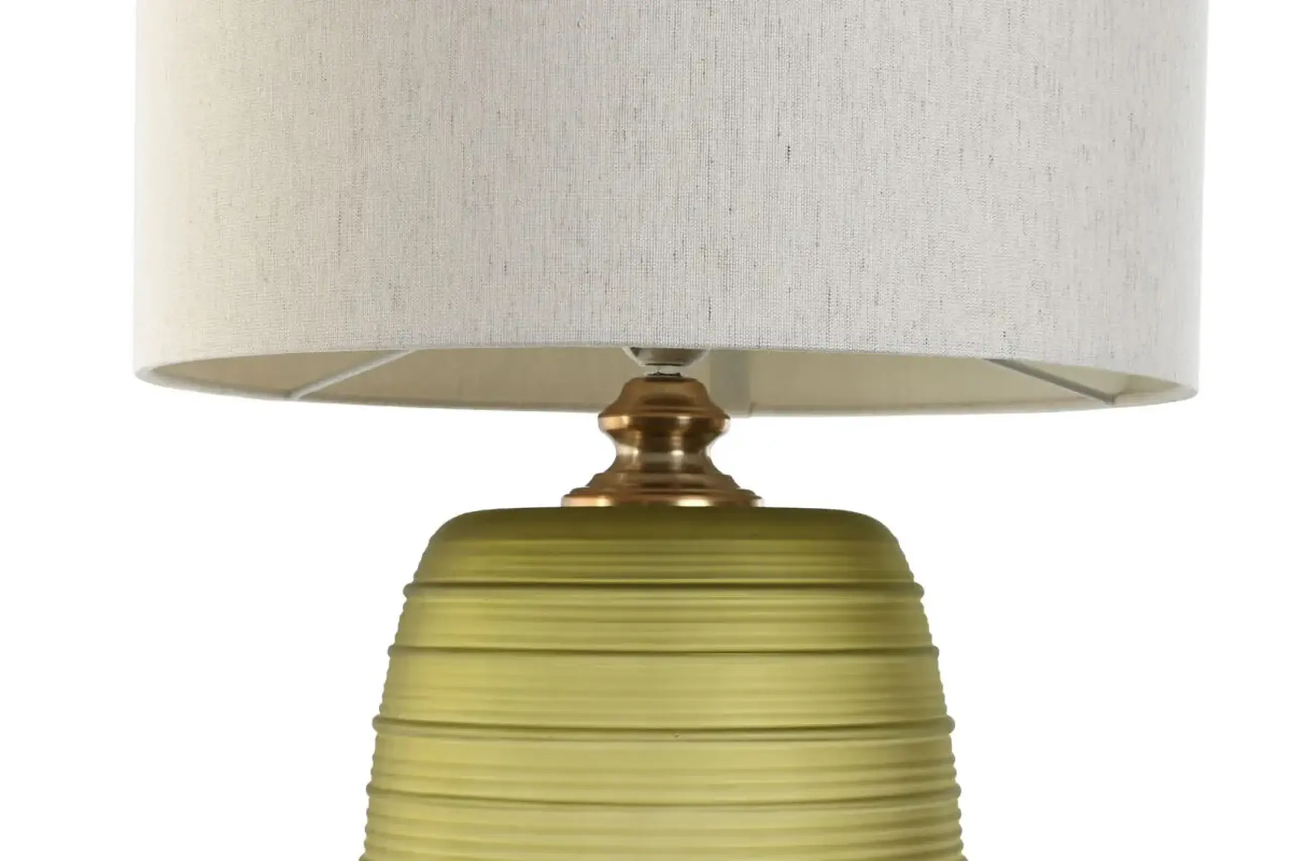 Lampă de masă Glass Linen Moss Green, 57cm