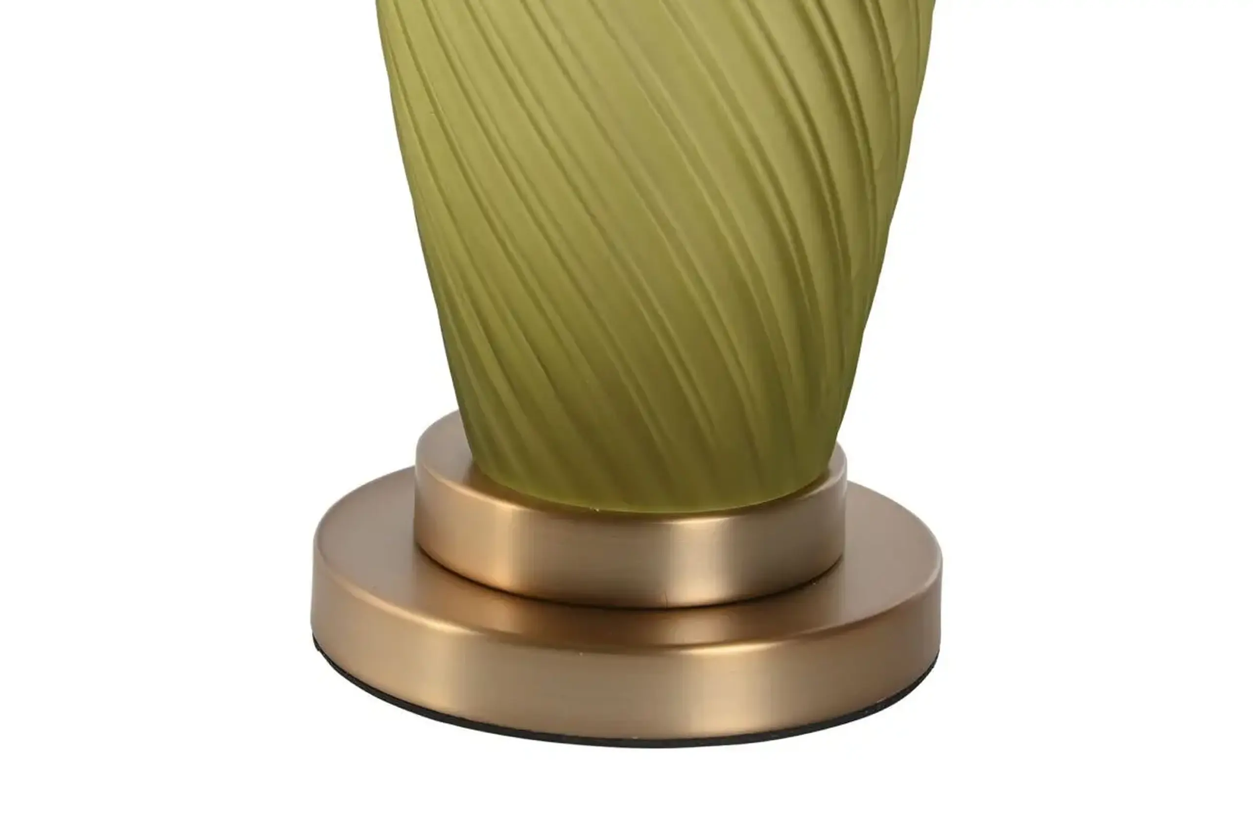 Lampă de masă Glass Linen Moss Green, 61cm