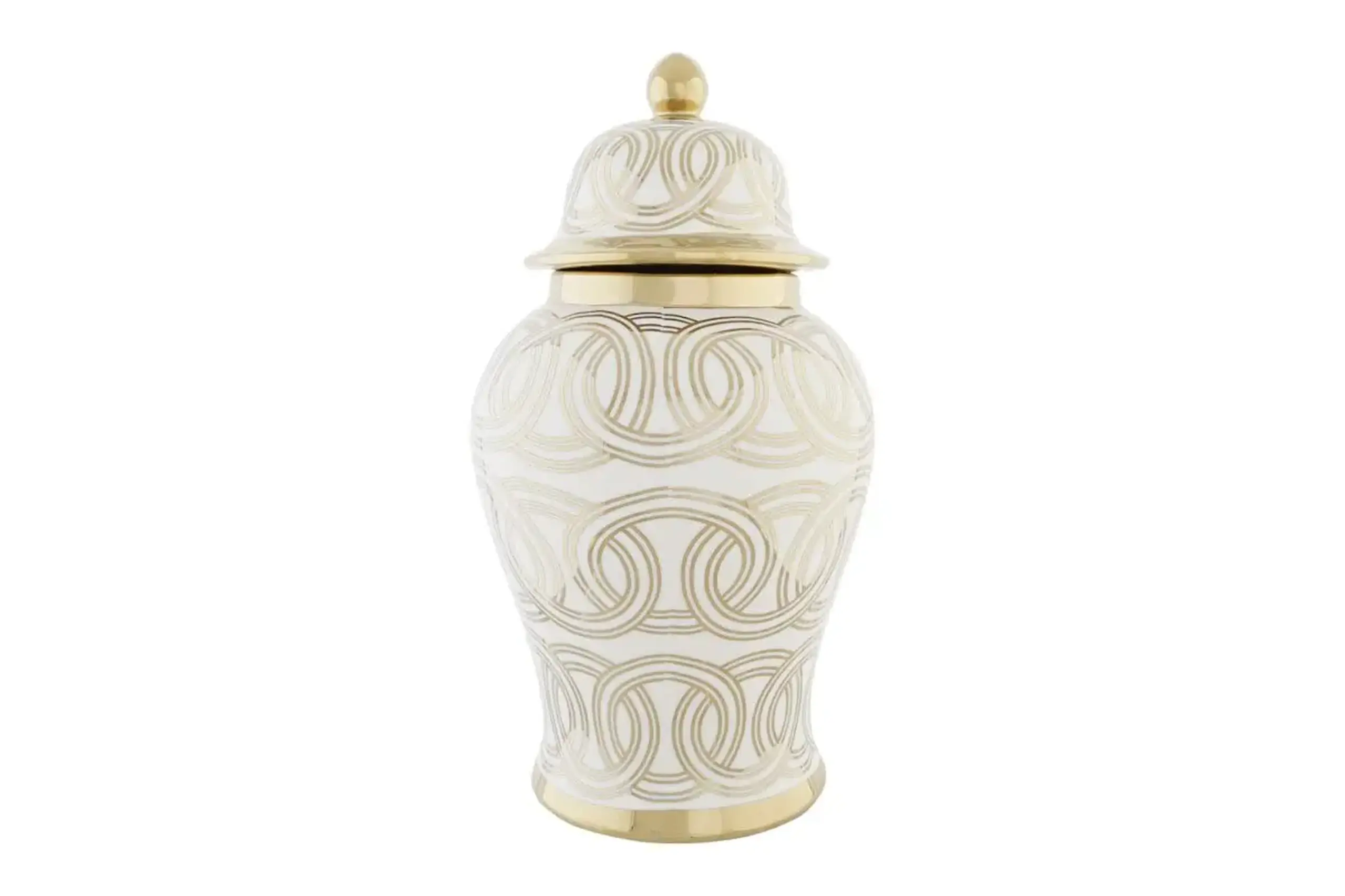 Vază cu capac 42cm „TIBOR GOLD”