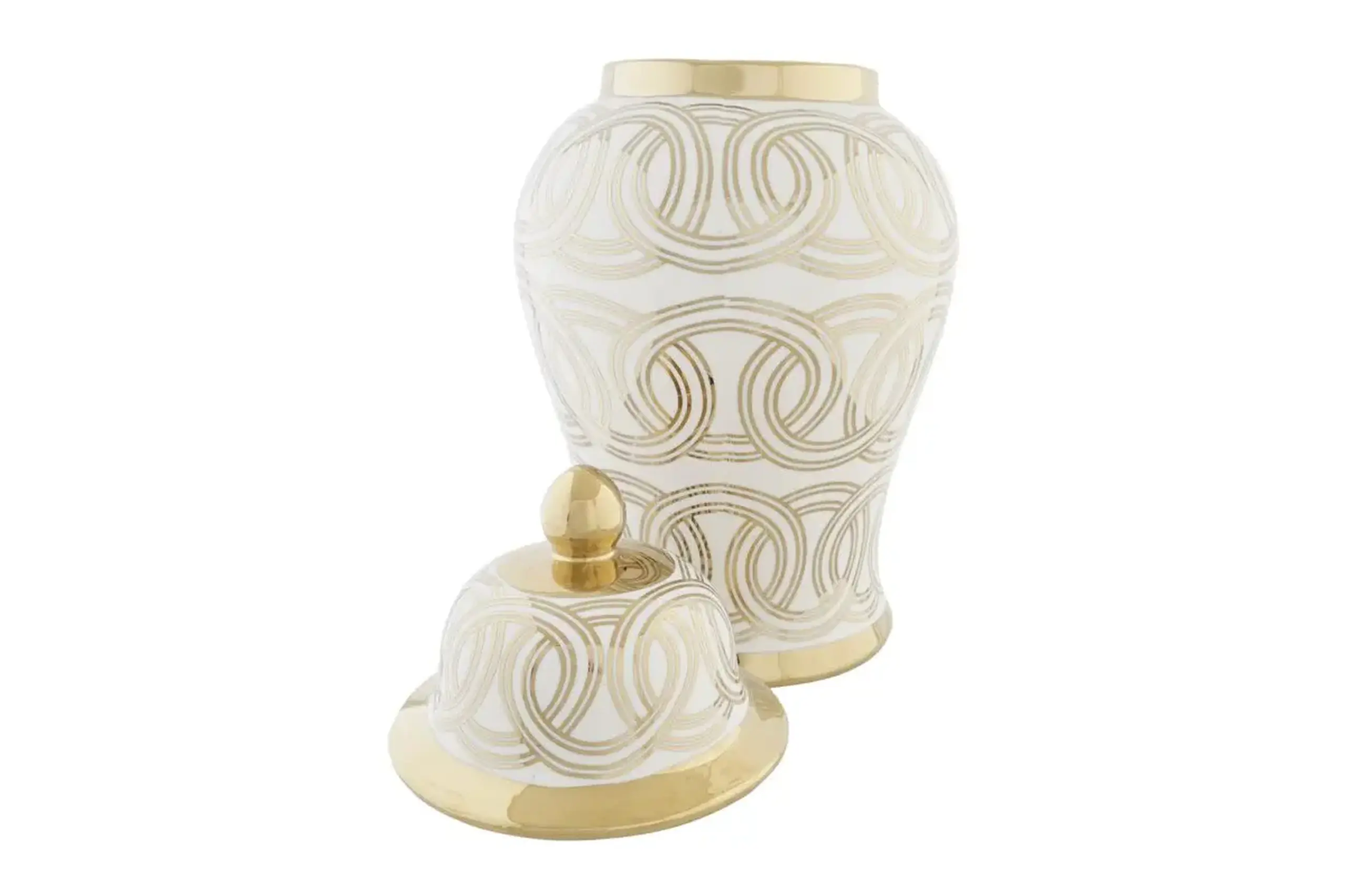 Vază cu capac 42cm „TIBOR GOLD”