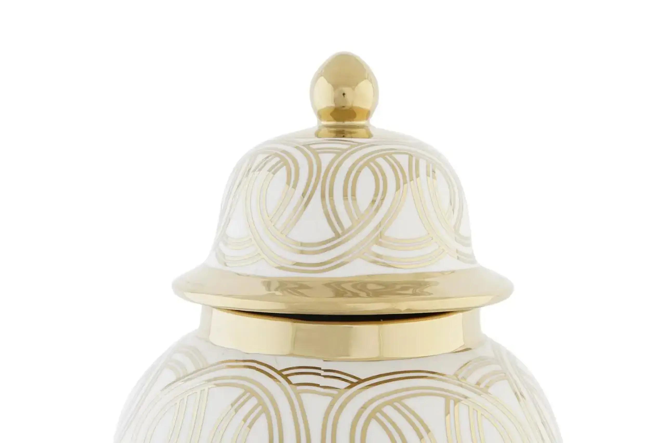 Vază cu capac 42cm „TIBOR GOLD”