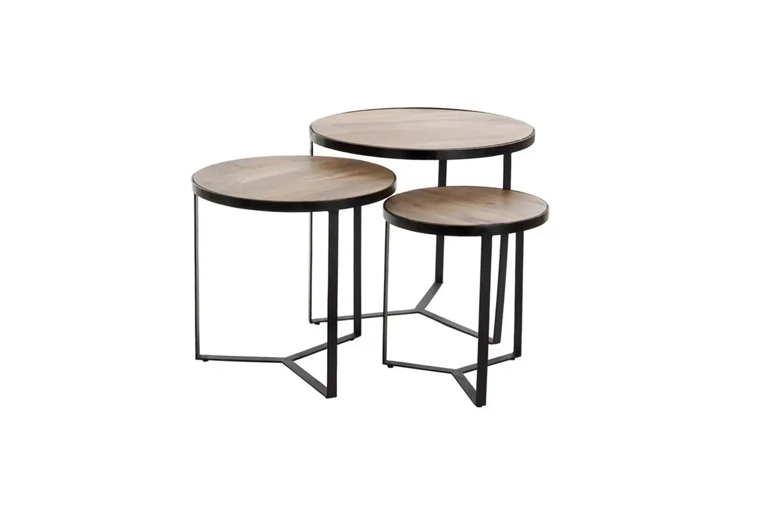 Set din 3 Măsuțe decorative MANGO LOFT
