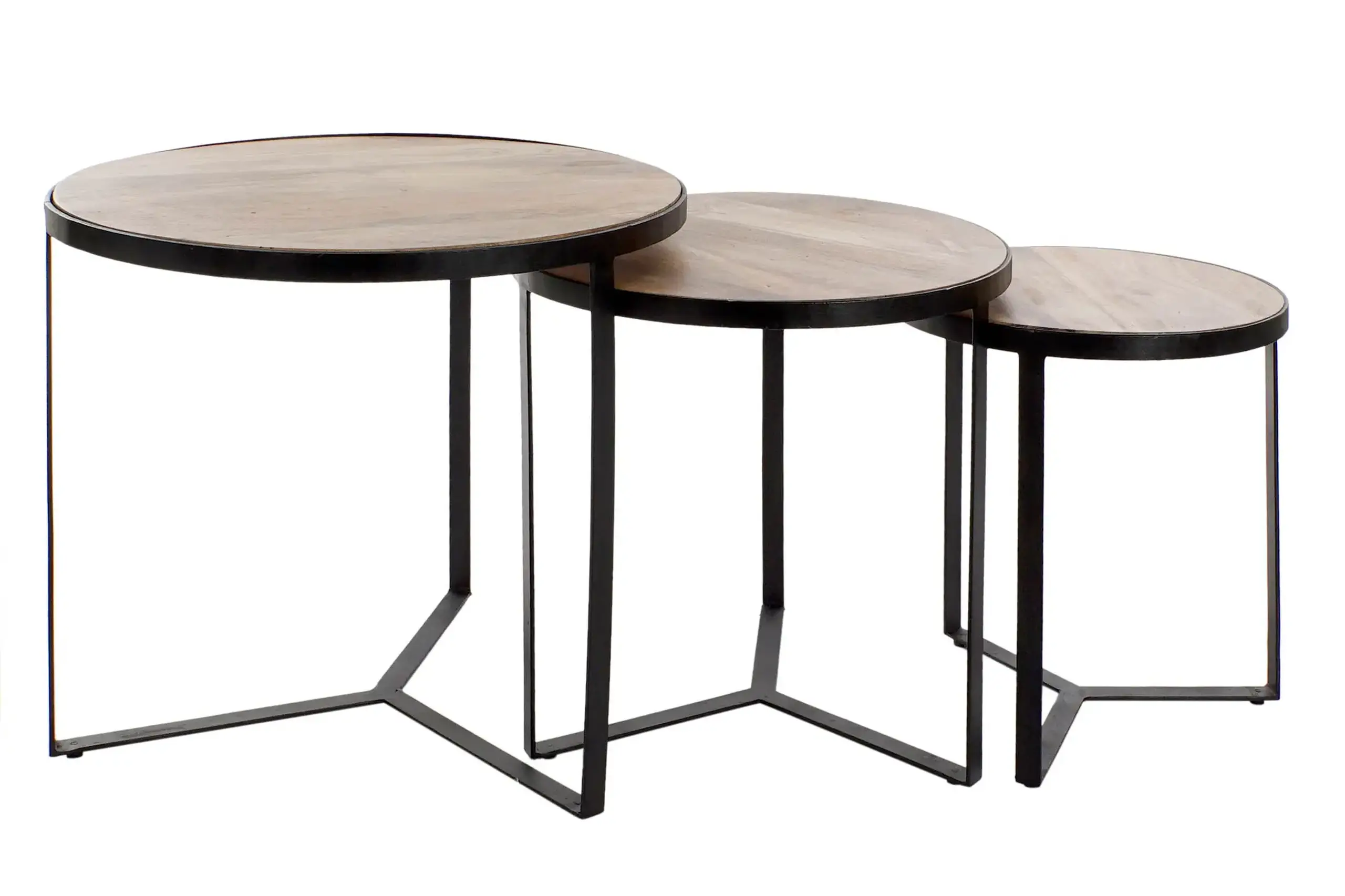 Set din 3 Măsuțe decorative MANGO LOFT