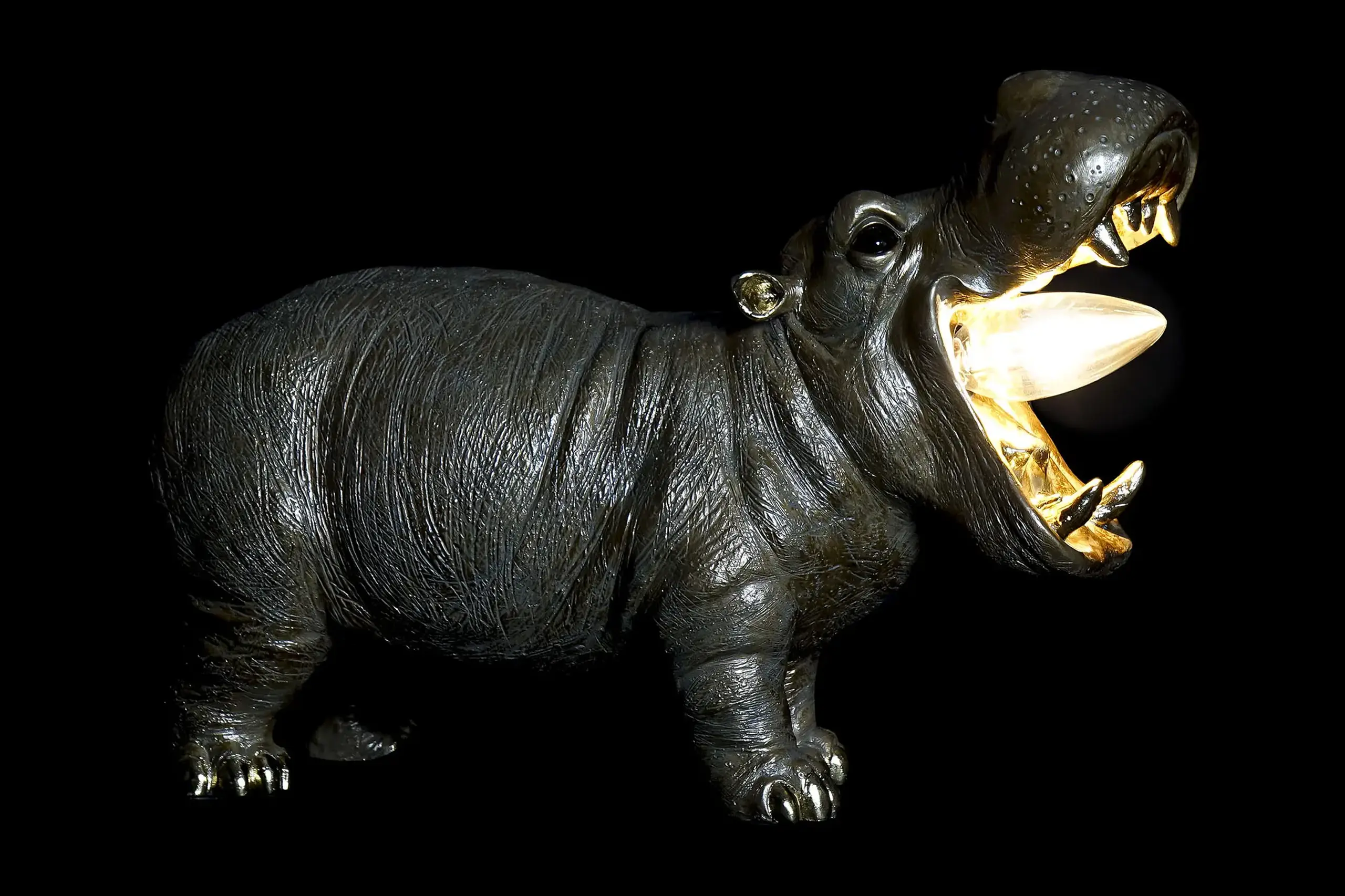 Lampă de masă HIPPO GOLD, 38 cm