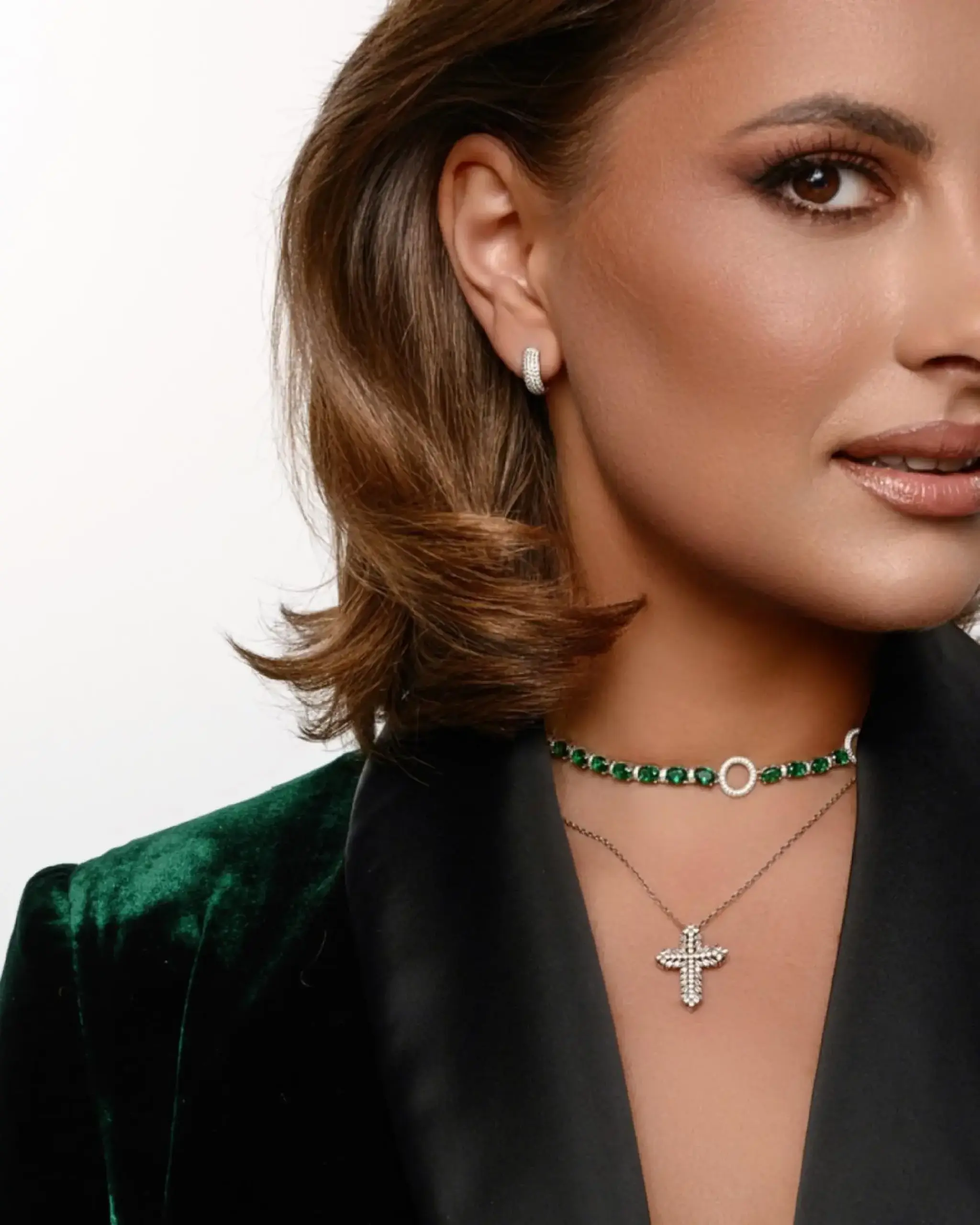 Lumière Pavé Huggie Earrings