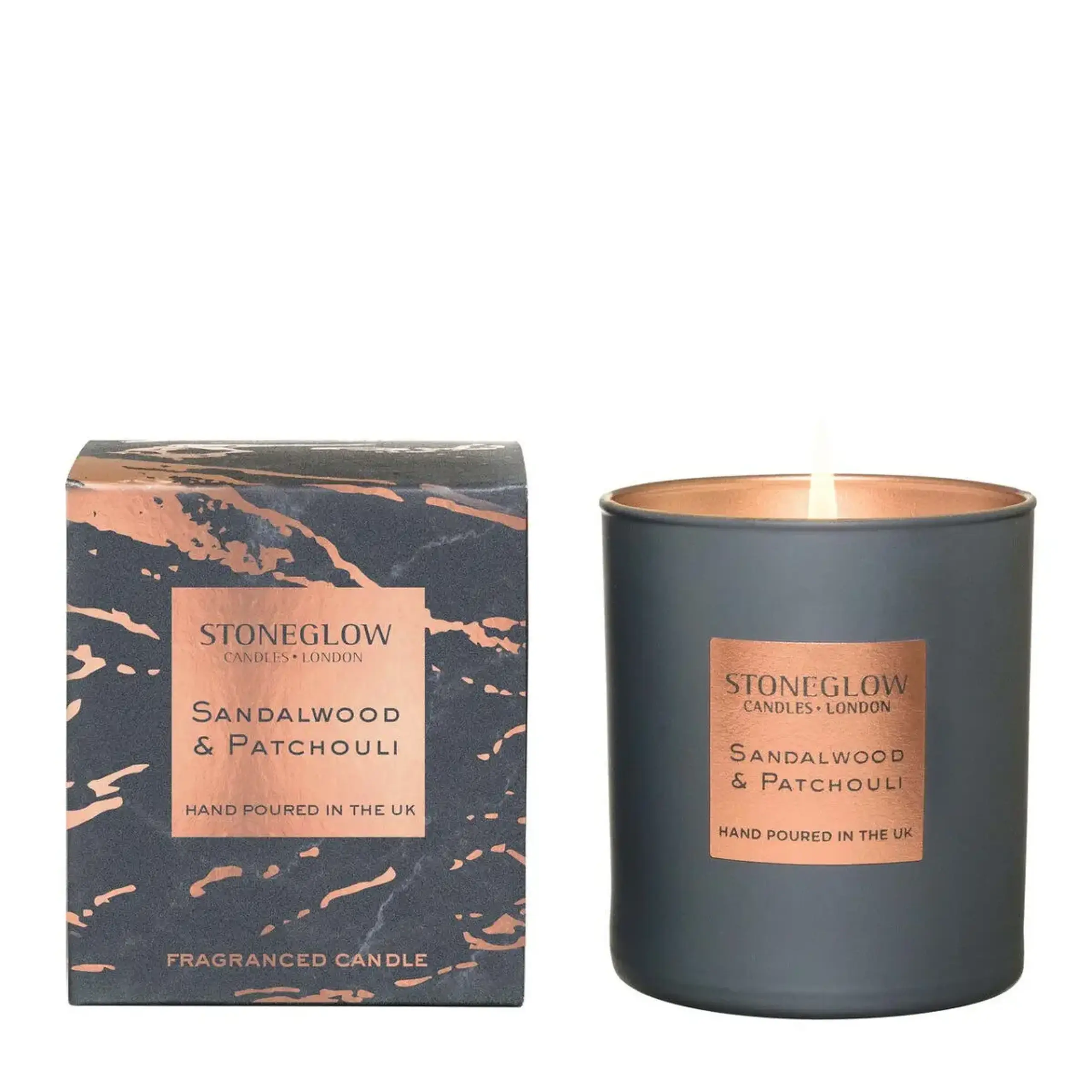 Lumânare aromatizată STONEGLOW SANDALWOOD & PATCHOULI