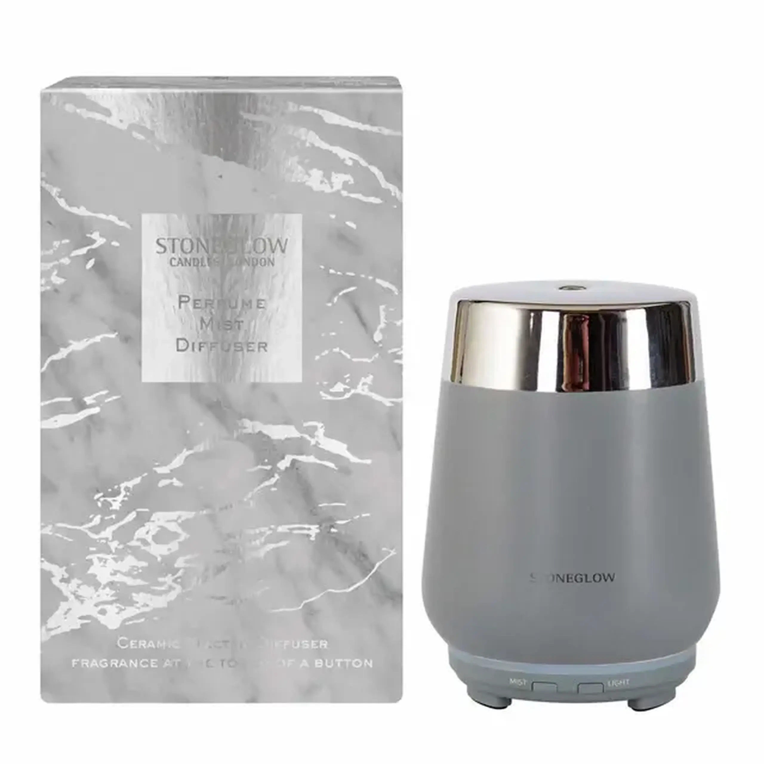 Aroma Difuzor Ultrasonic STONEGLOW Light Grey/Silver