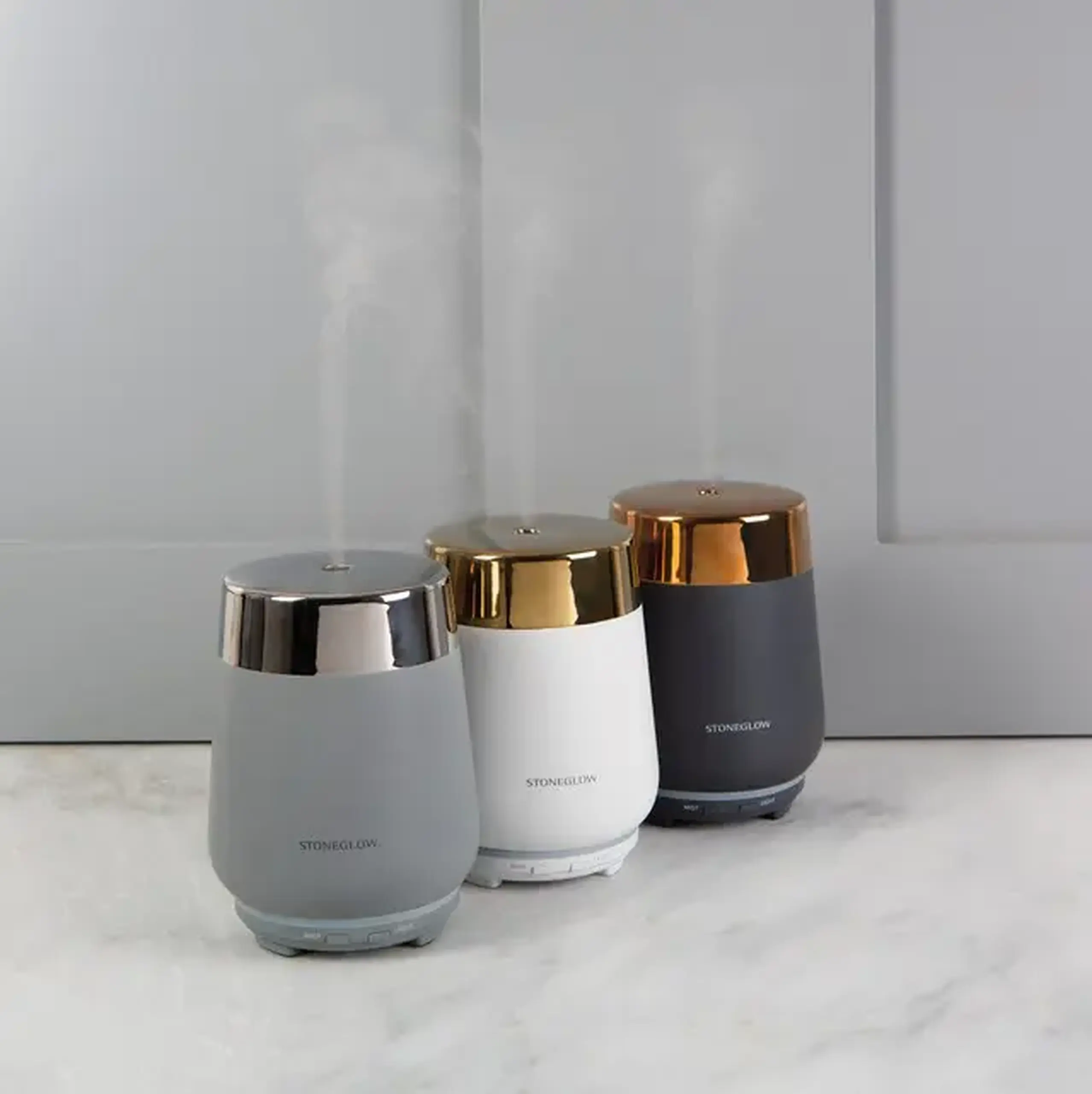 Aroma Difuzor Ultrasonic STONEGLOW Light Grey/Silver