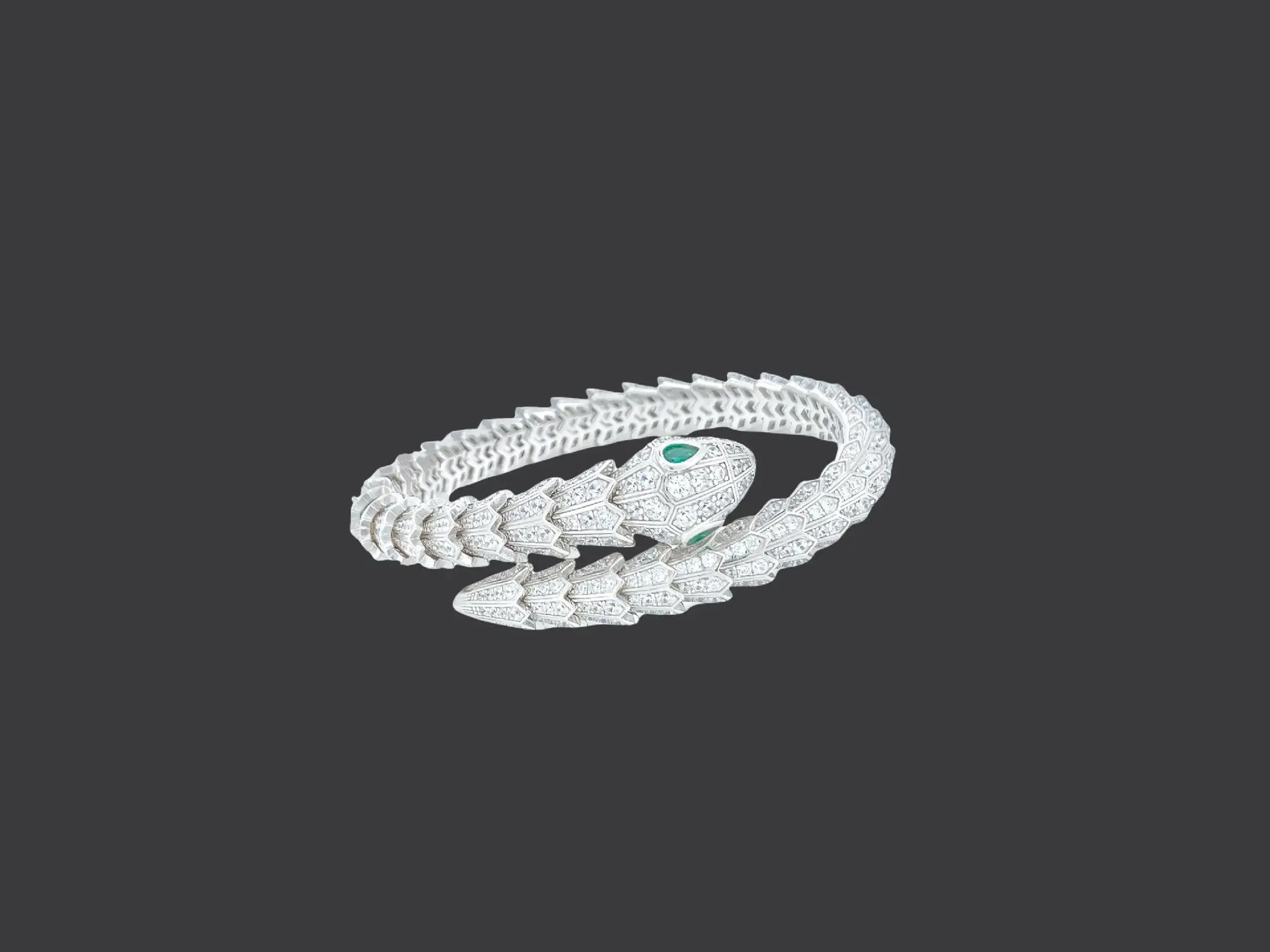 Serpent Lumière Emerald Eyes Adjustable Bracelet