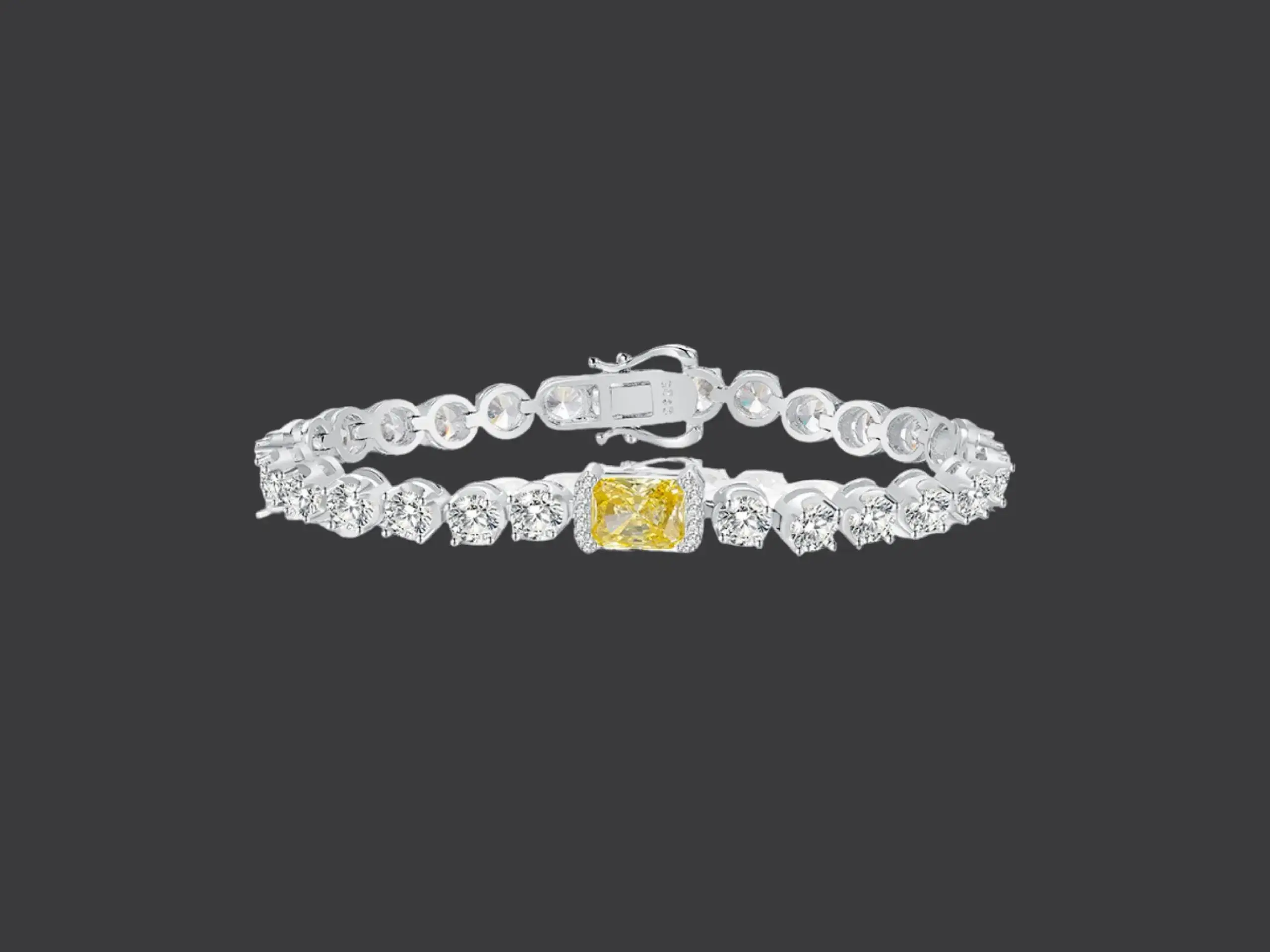 Yellow Diamond Tennis Bracelet