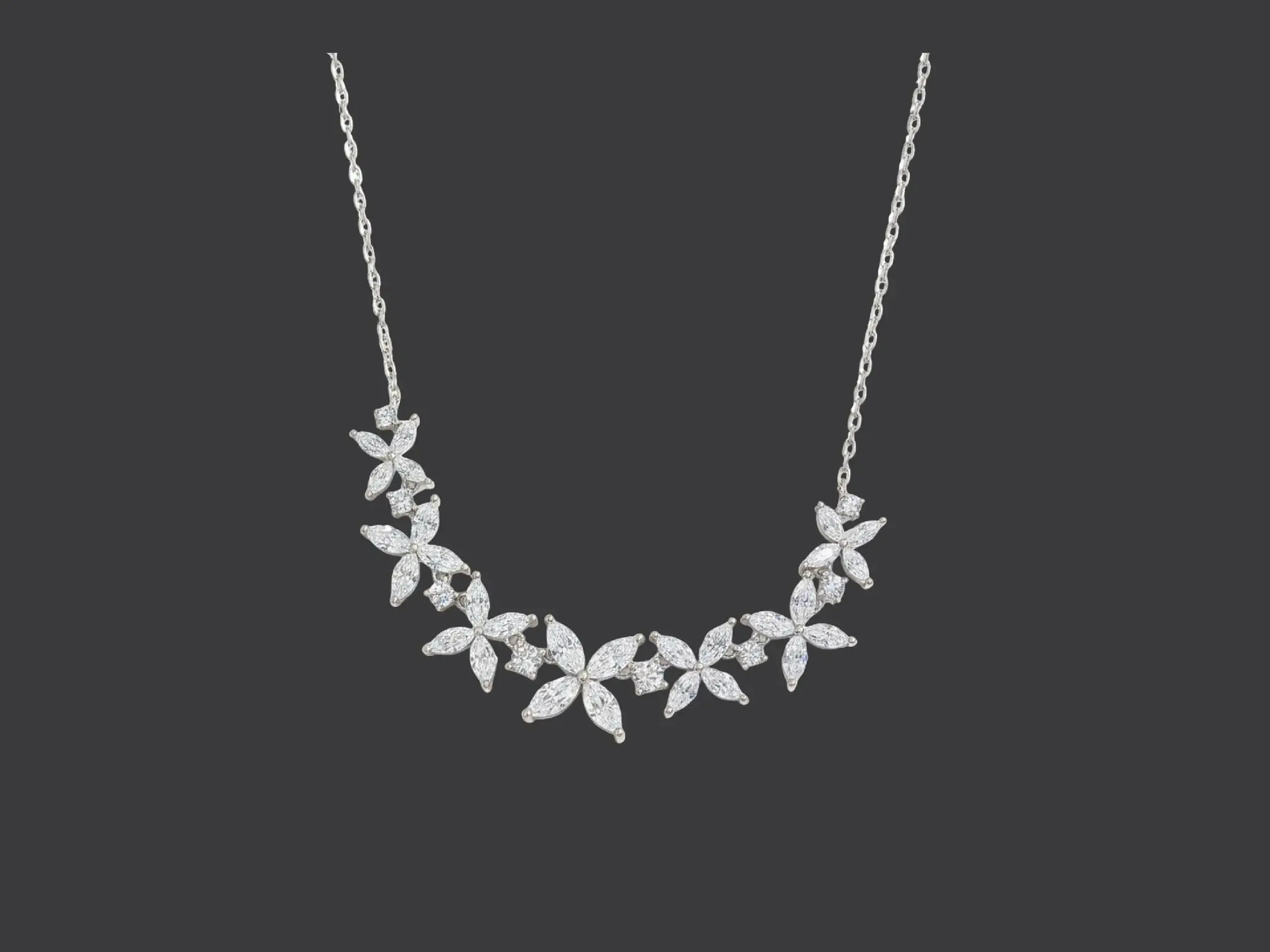 Floral Diamond Necklace