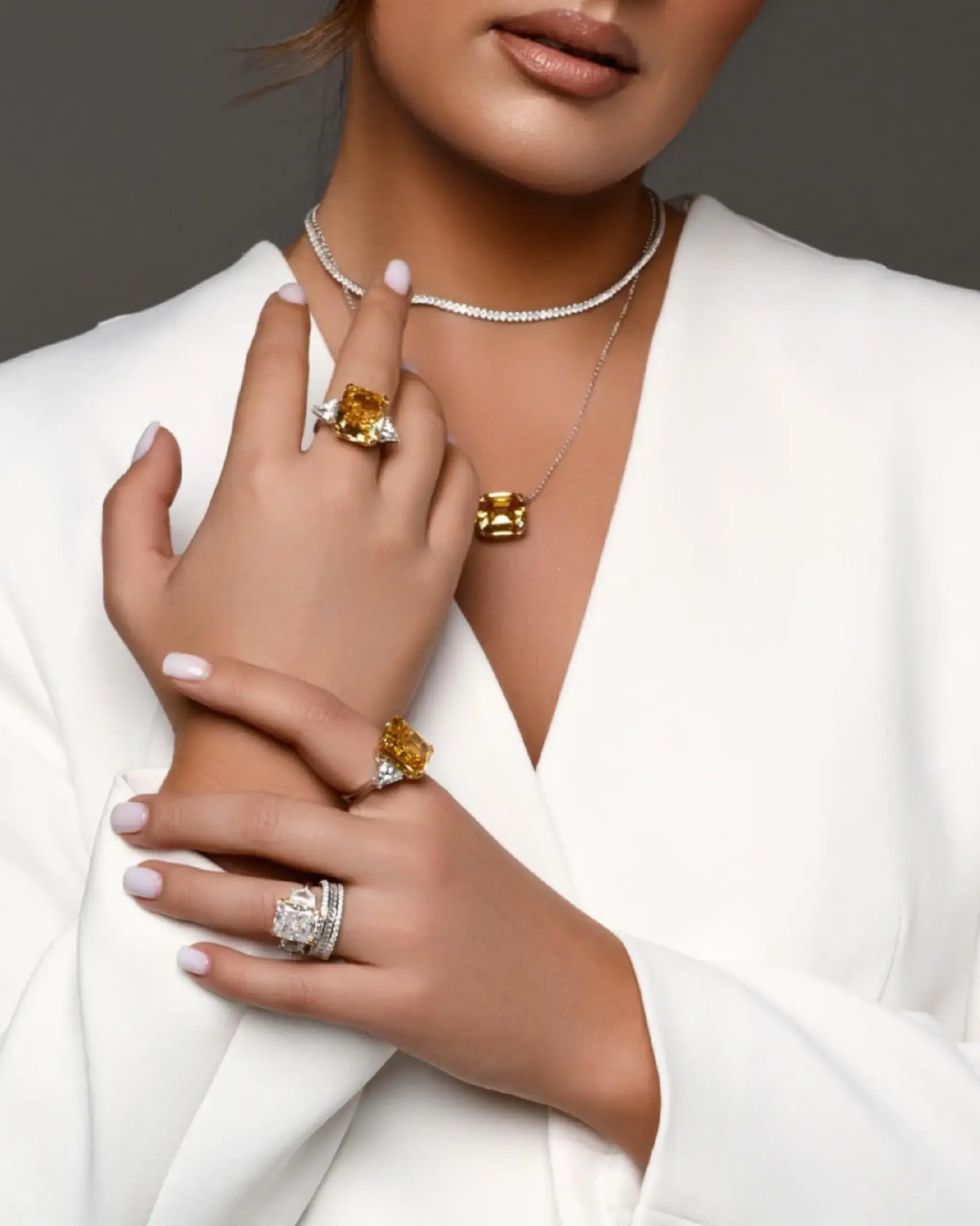 Eternelle Baguette Pavé Band Ring