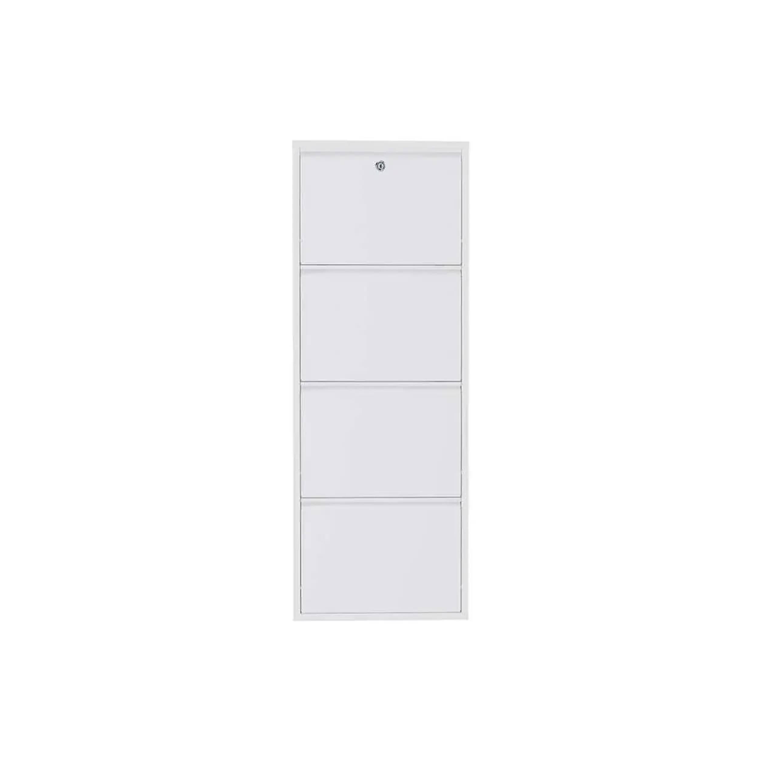 Pantofar, Locking 4 Piece Metal - White, 50 x 136 x 15 cm
