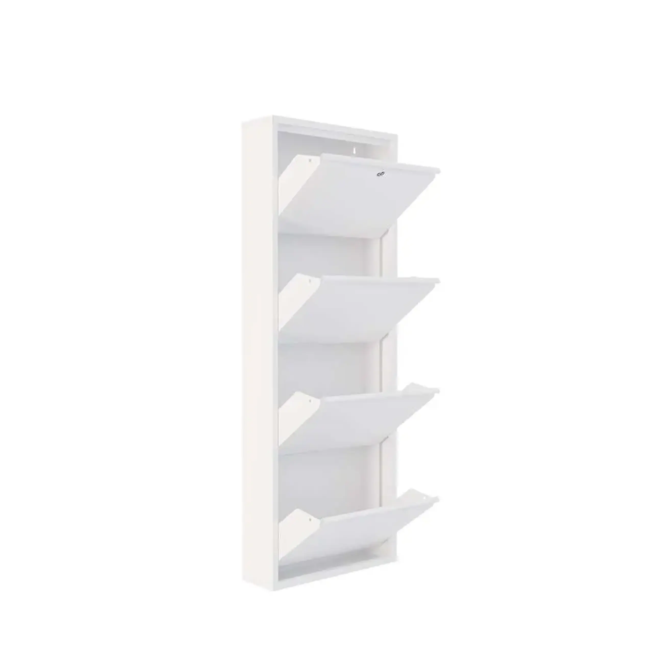 Pantofar, Locking 4 Piece Metal - White, 50 x 136 x 15 cm