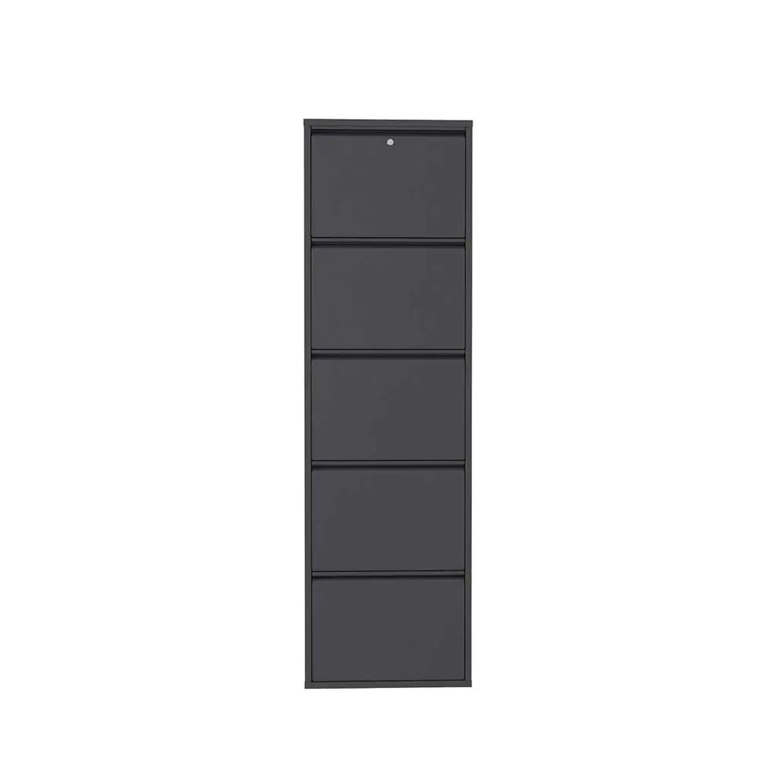Pantofar, Locking 5 Piece Metal - Anthracite, 50 x 169 x 15 cm