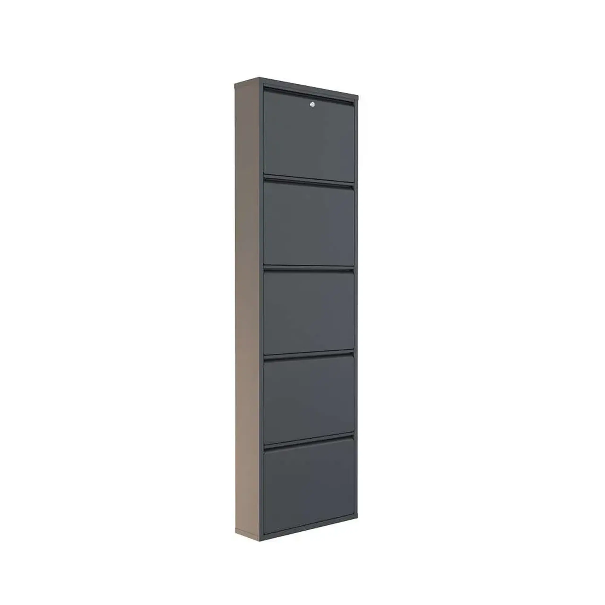 Pantofar, Locking 5 Piece Metal - Anthracite, 50 x 169 x 15 cm