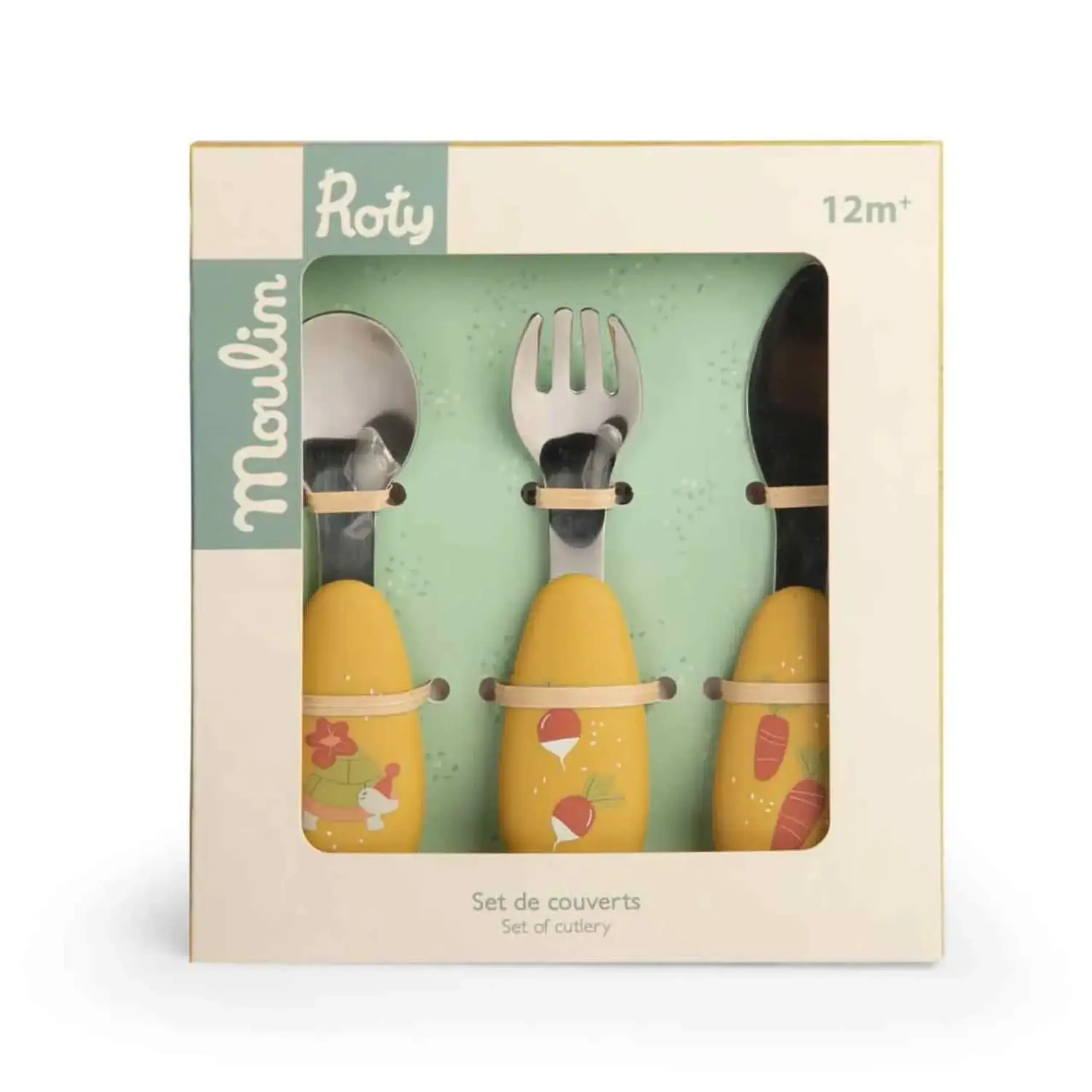 Set de 3 tacâmuri cu silicon, Trois Petits Lapins — Moulin Roty