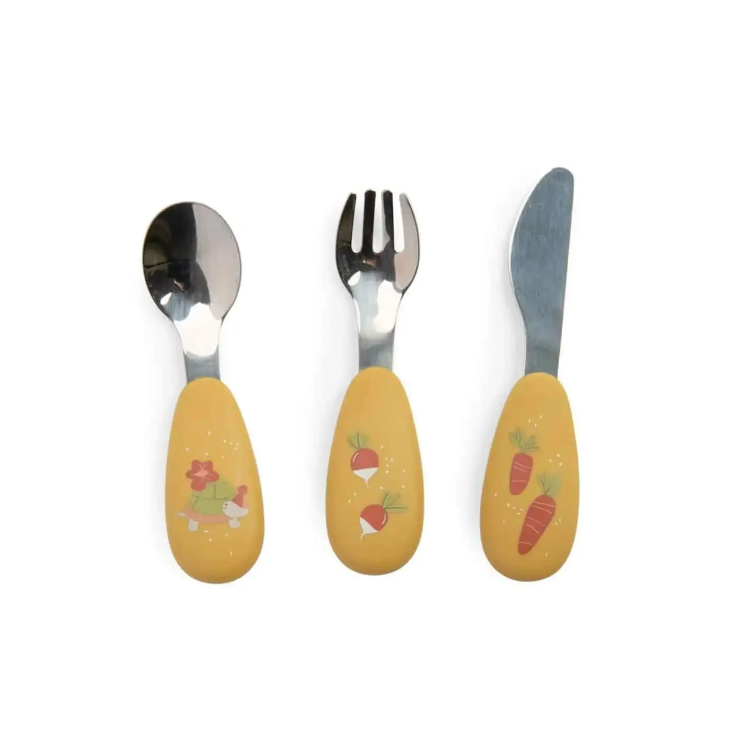 Set de 3 tacâmuri cu silicon, Trois Petits Lapins — Moulin Roty