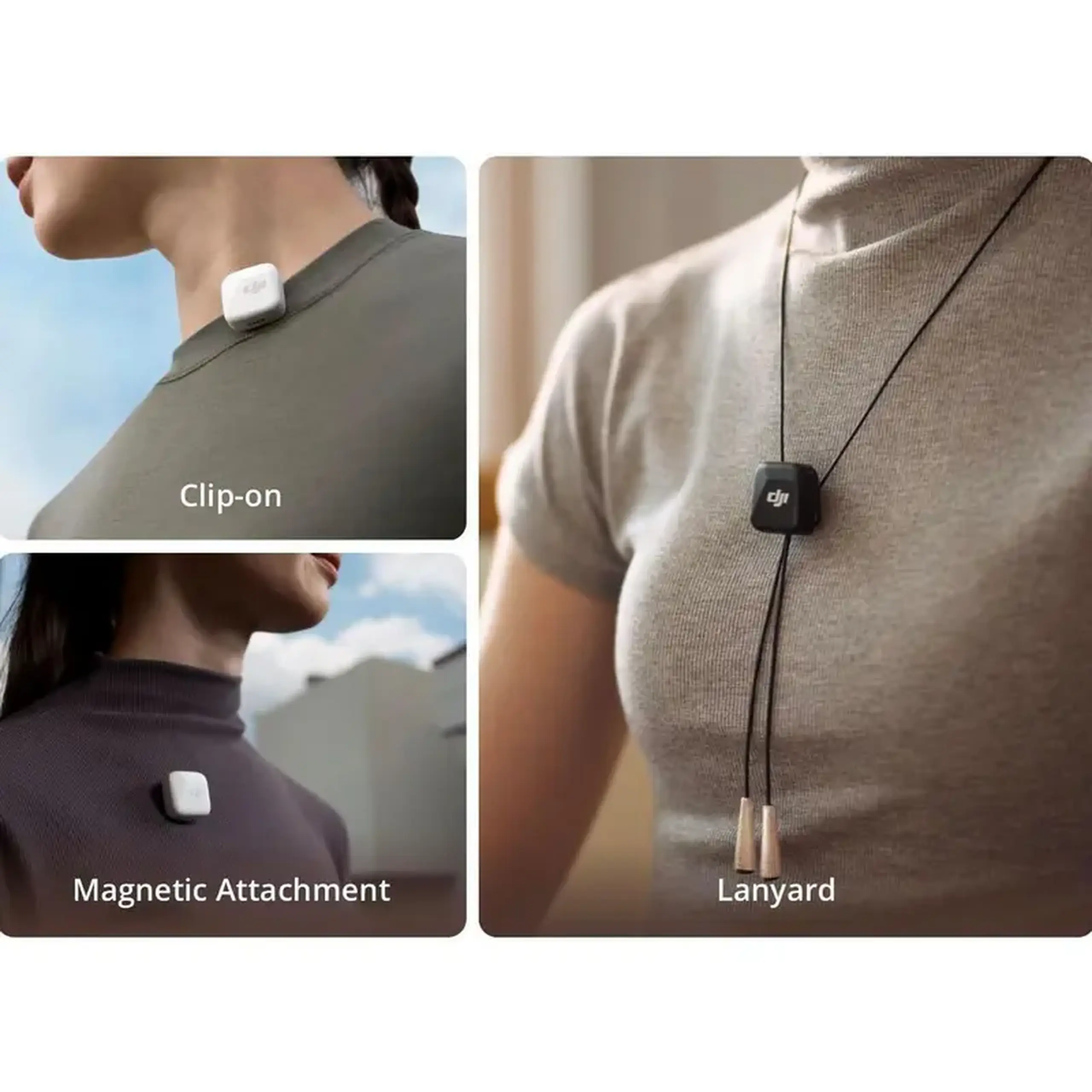 Microfon portabil pentru înregistrare vocală DJI Mic Mini (2TX + 1 Mobile RX), Fără fir, Negru