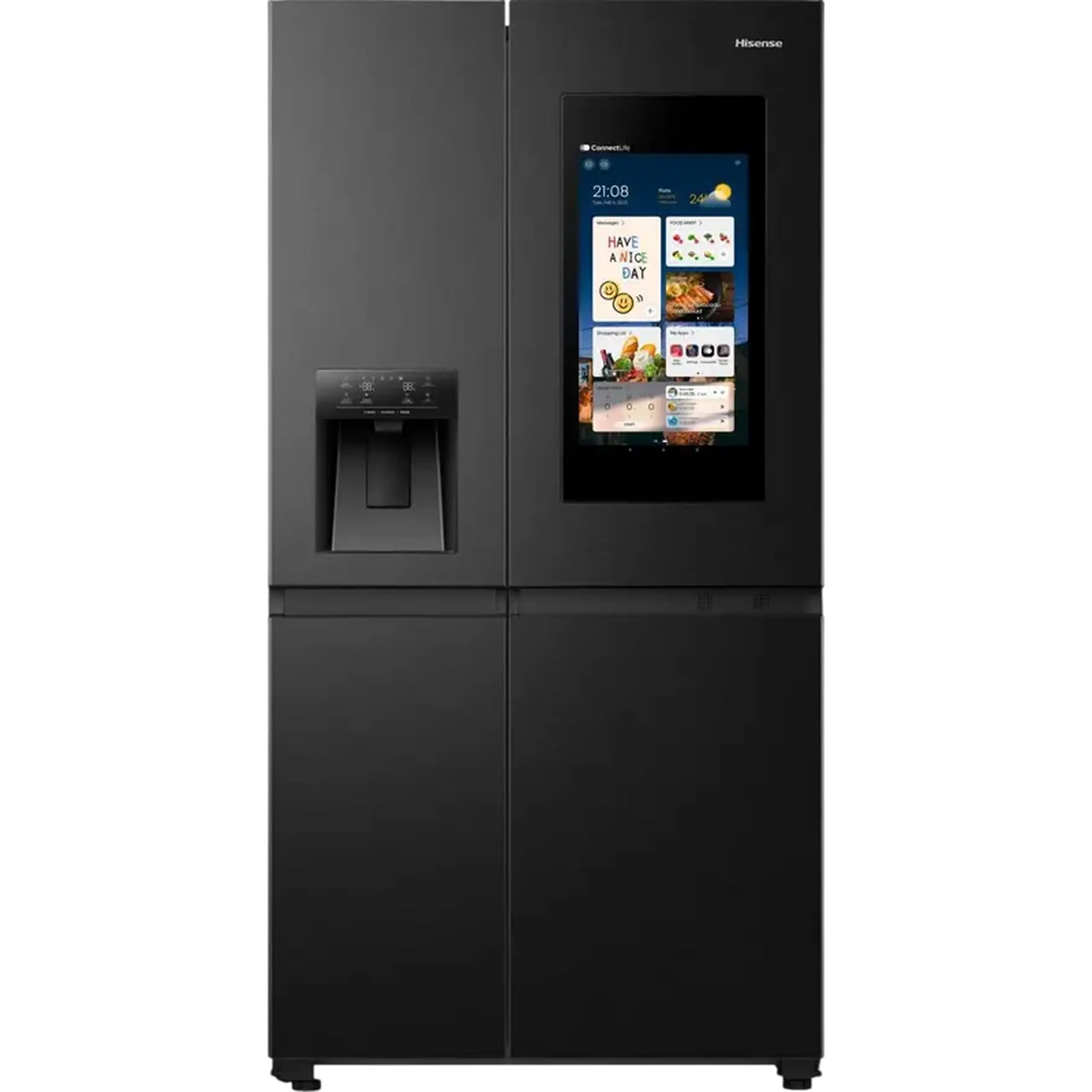 Frigider Hisense RS9P628GPFE, Negru