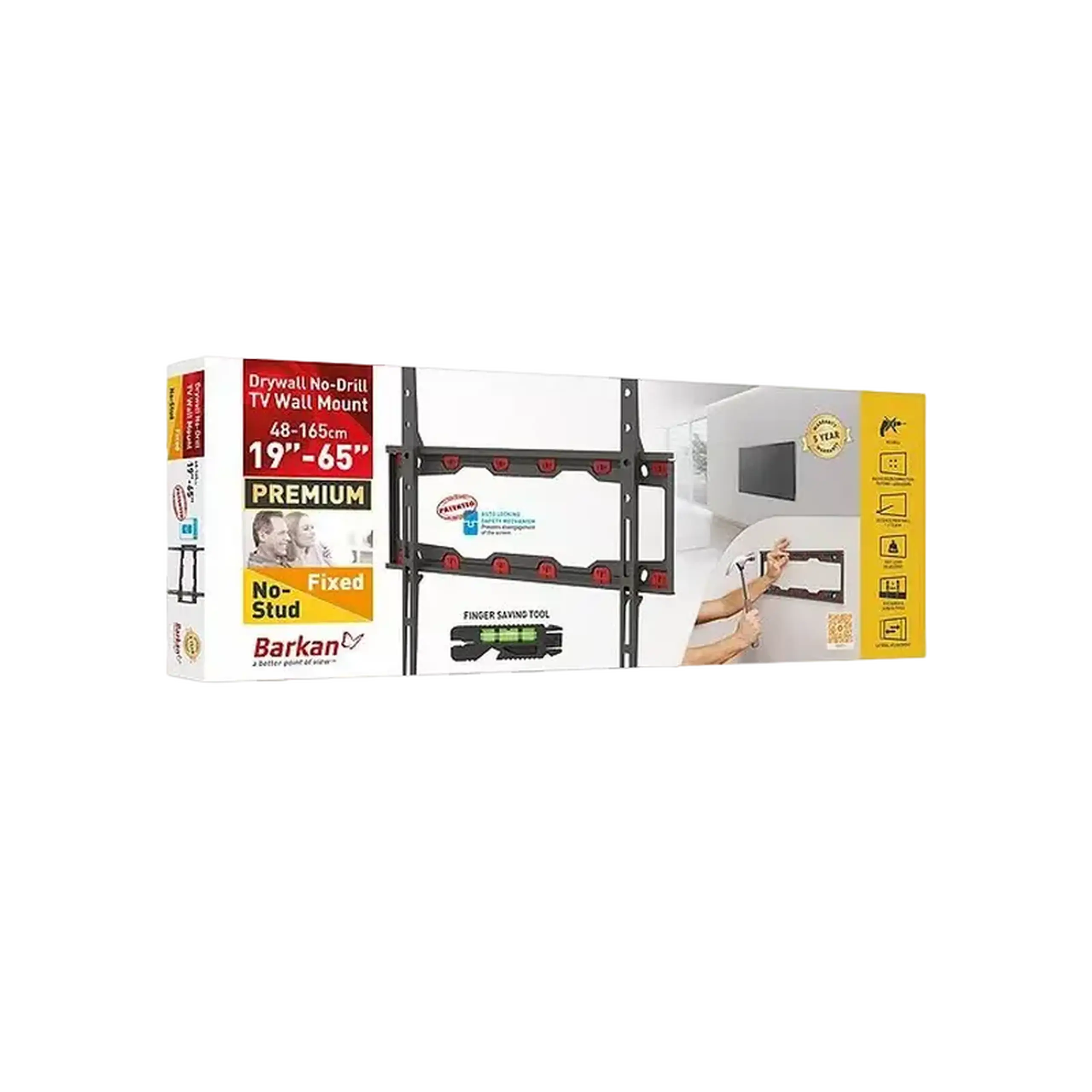 Suport fixat pe perete BARKAN ND300, Negru