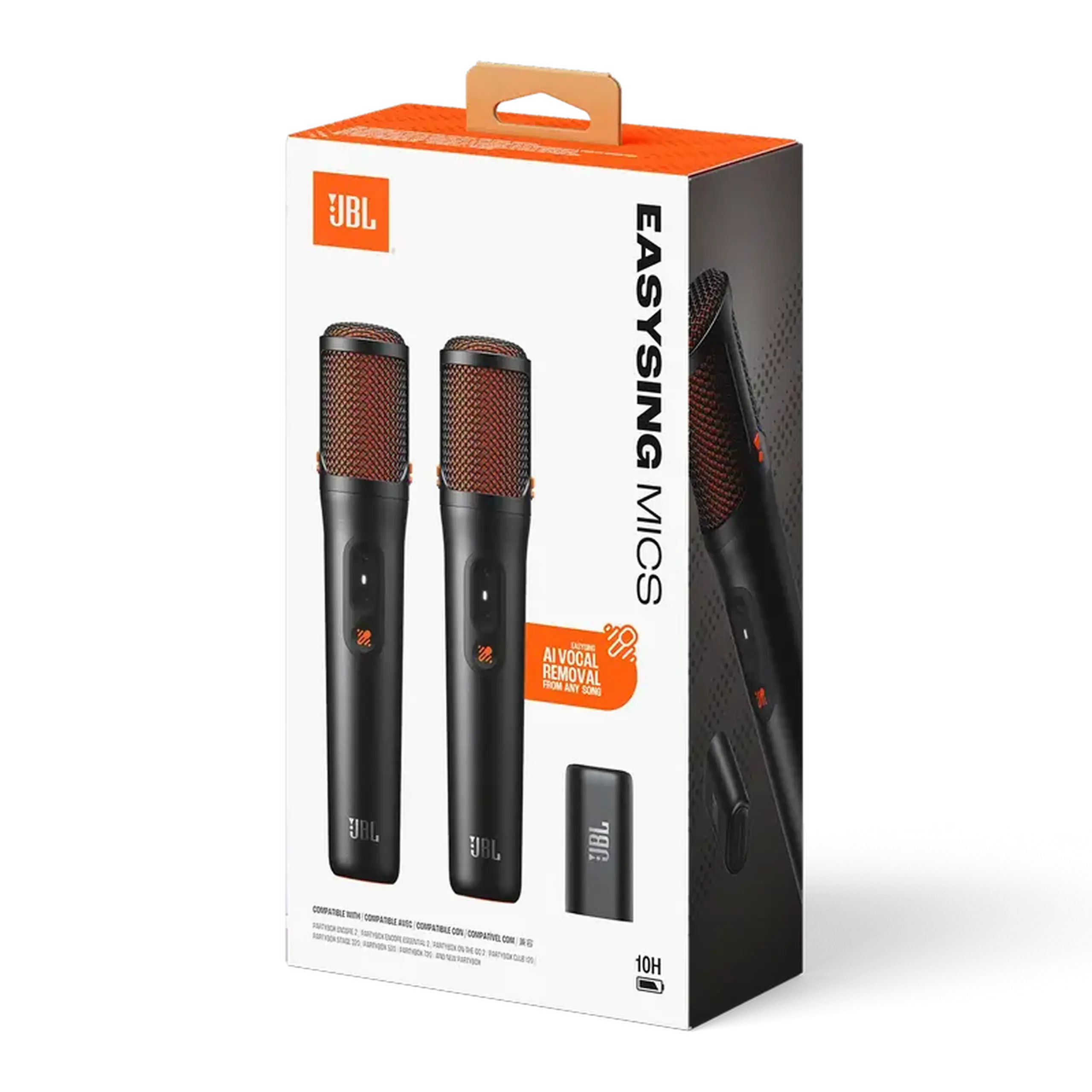 Microfon Karaoke JBL Easysing, Fără fir, Negru