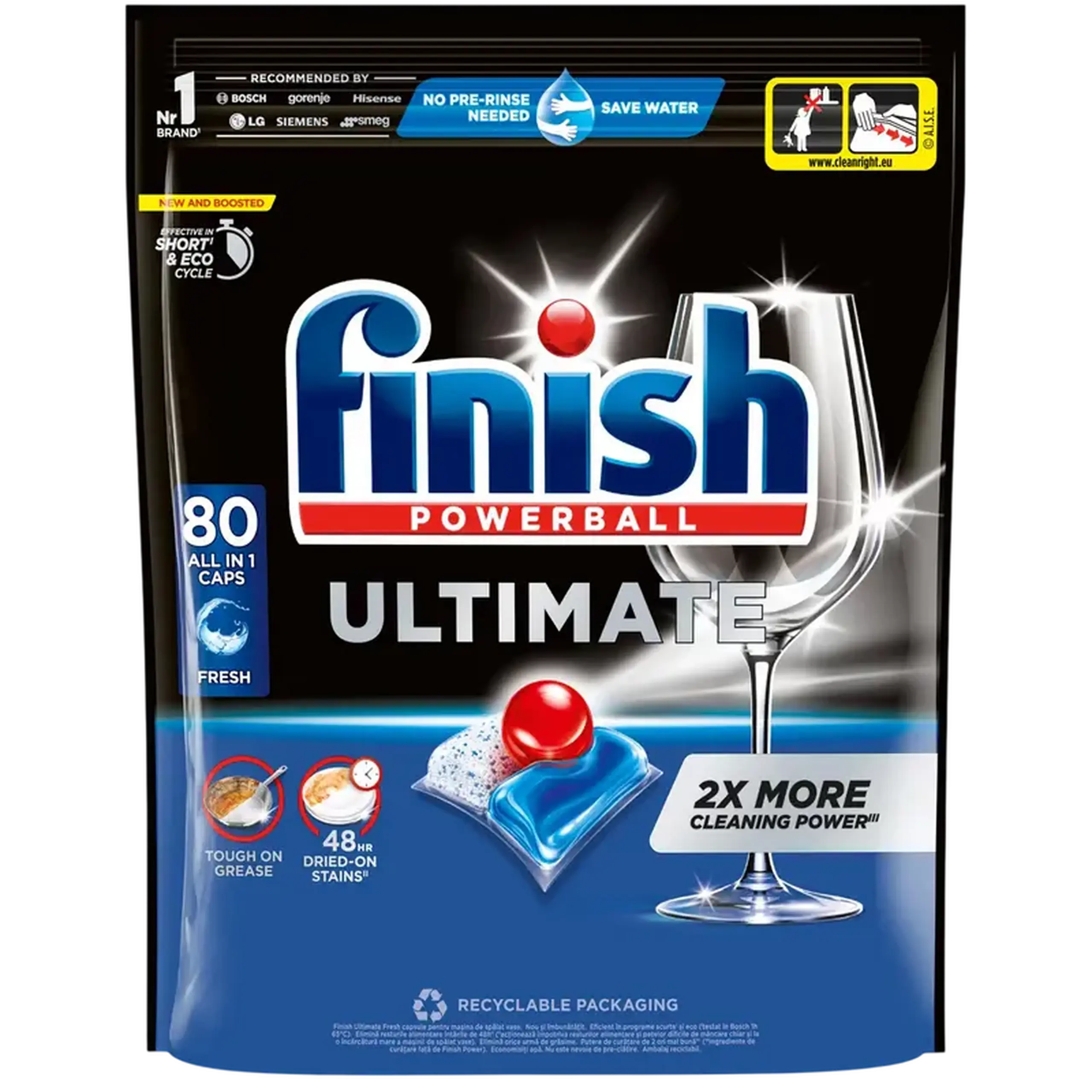 Tablete Finish Ultimate Fresh 80 buc