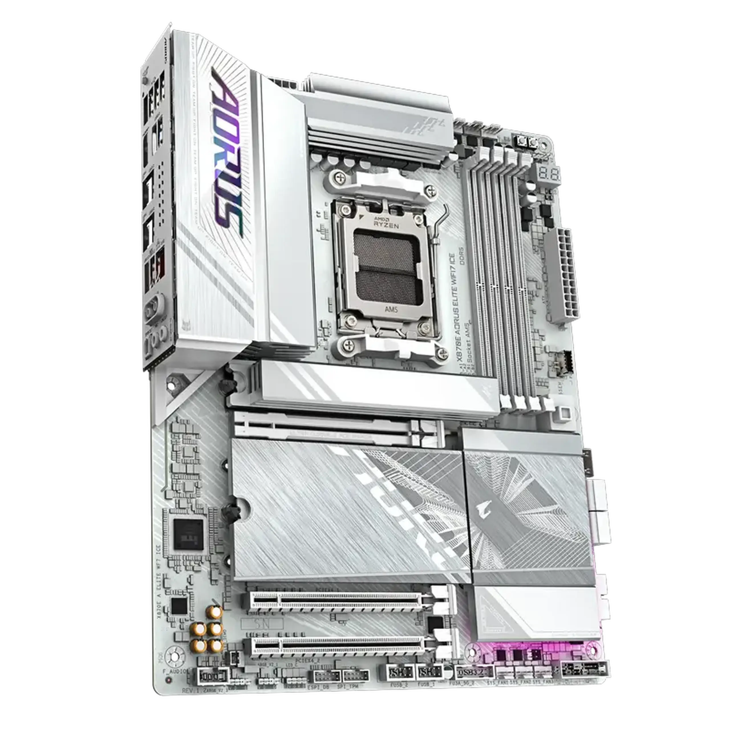 Placă de bază Gigabyte X870E A ELITE WF7 ICE, AM5, AMD X870E, ATX