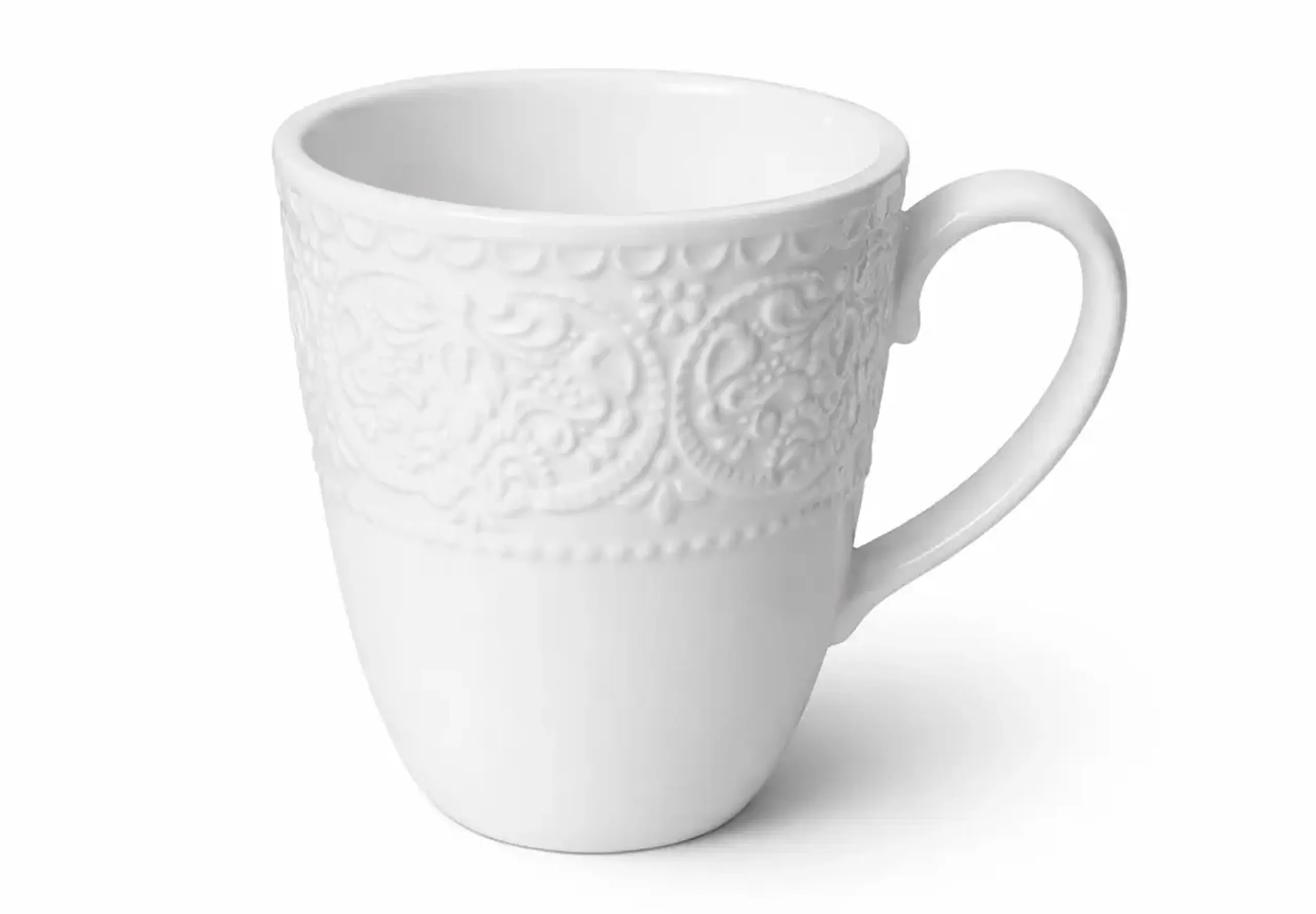 Cană din porțelan, Dentelle Blanche, 300ml