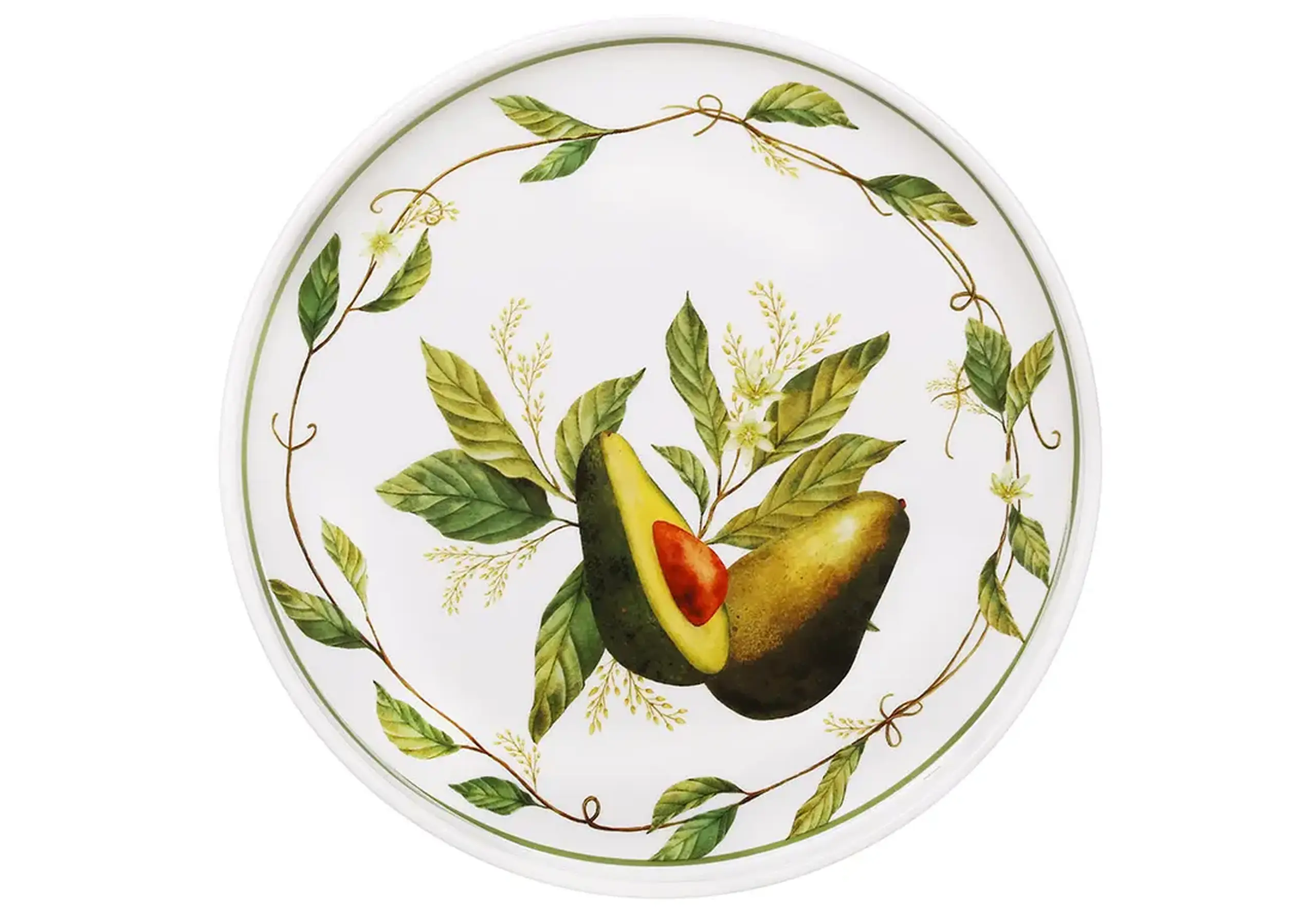 Farfurie din porțelan, Avocado Garden, 20cm