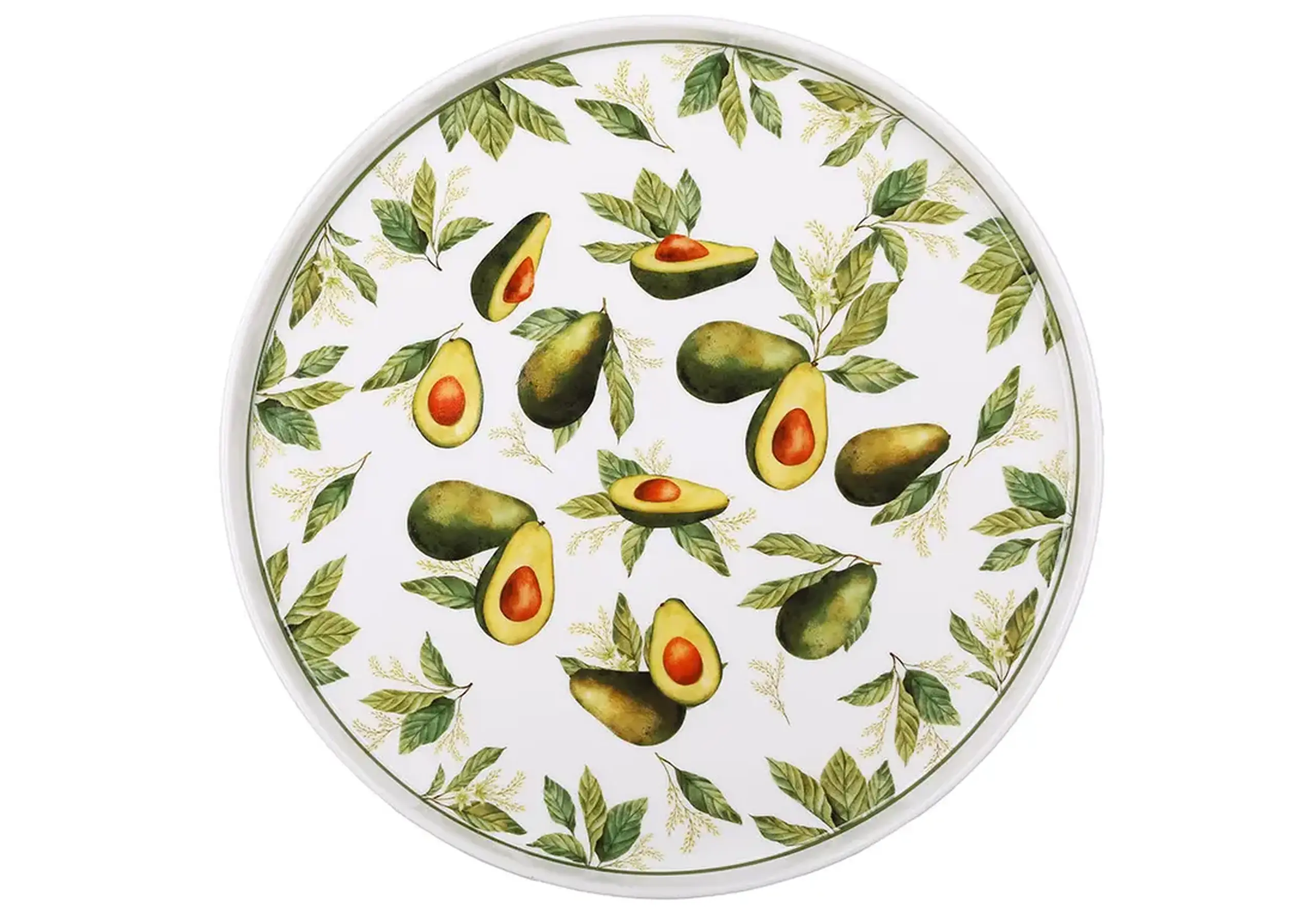 Farfurie din porțelan, Avocado Garden, 25cm
