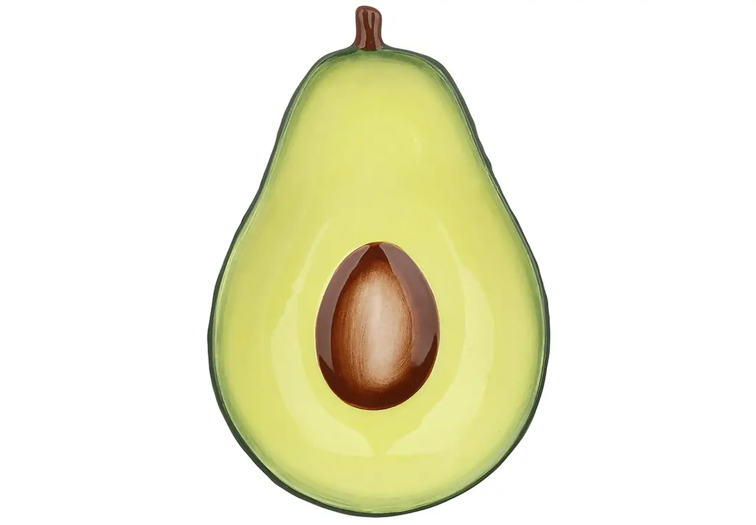 Farfurie din ceramică, Avocado, 18x12cm