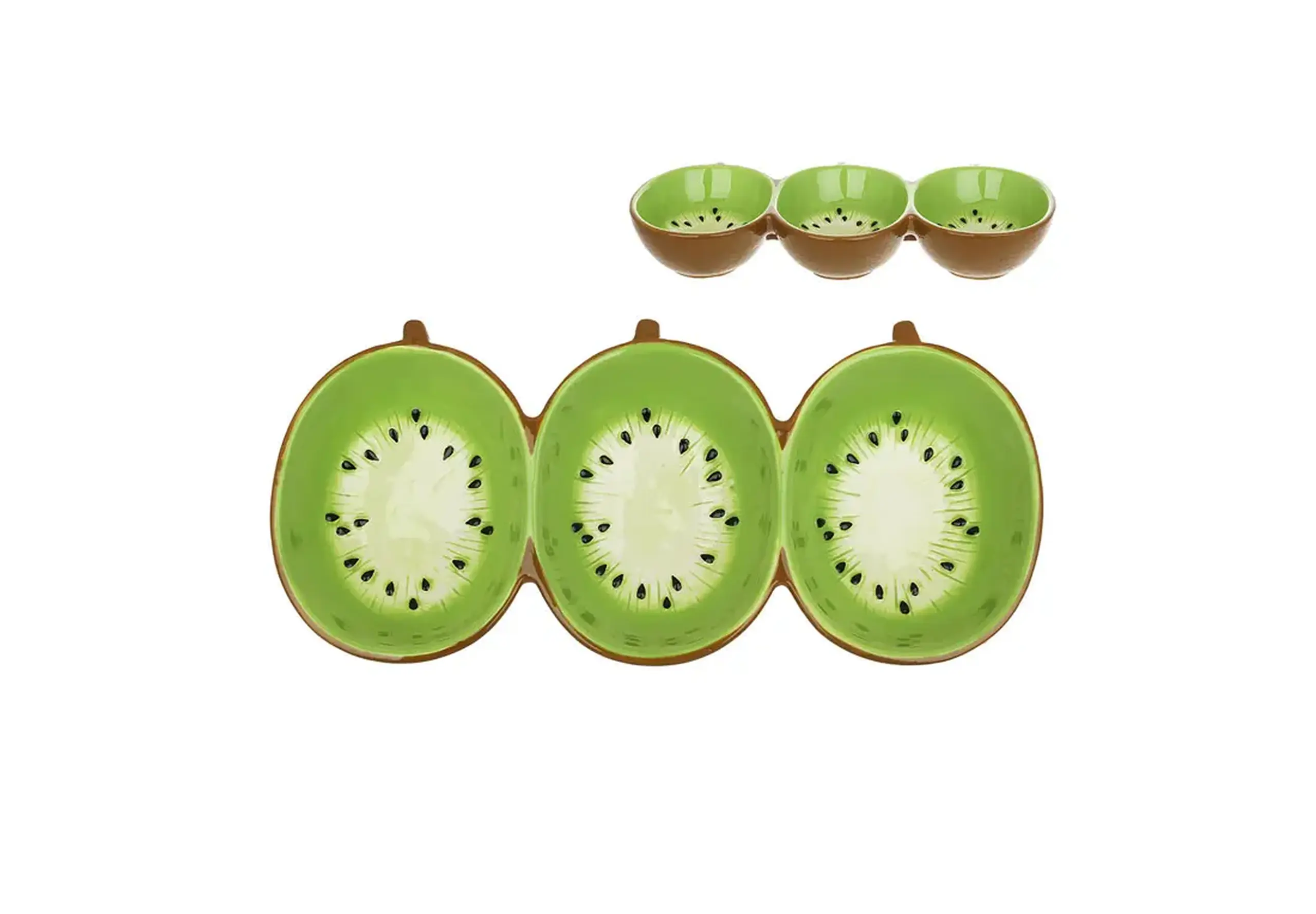 Farfurie cu 3 compartimente, Kiwi, 30,5cm