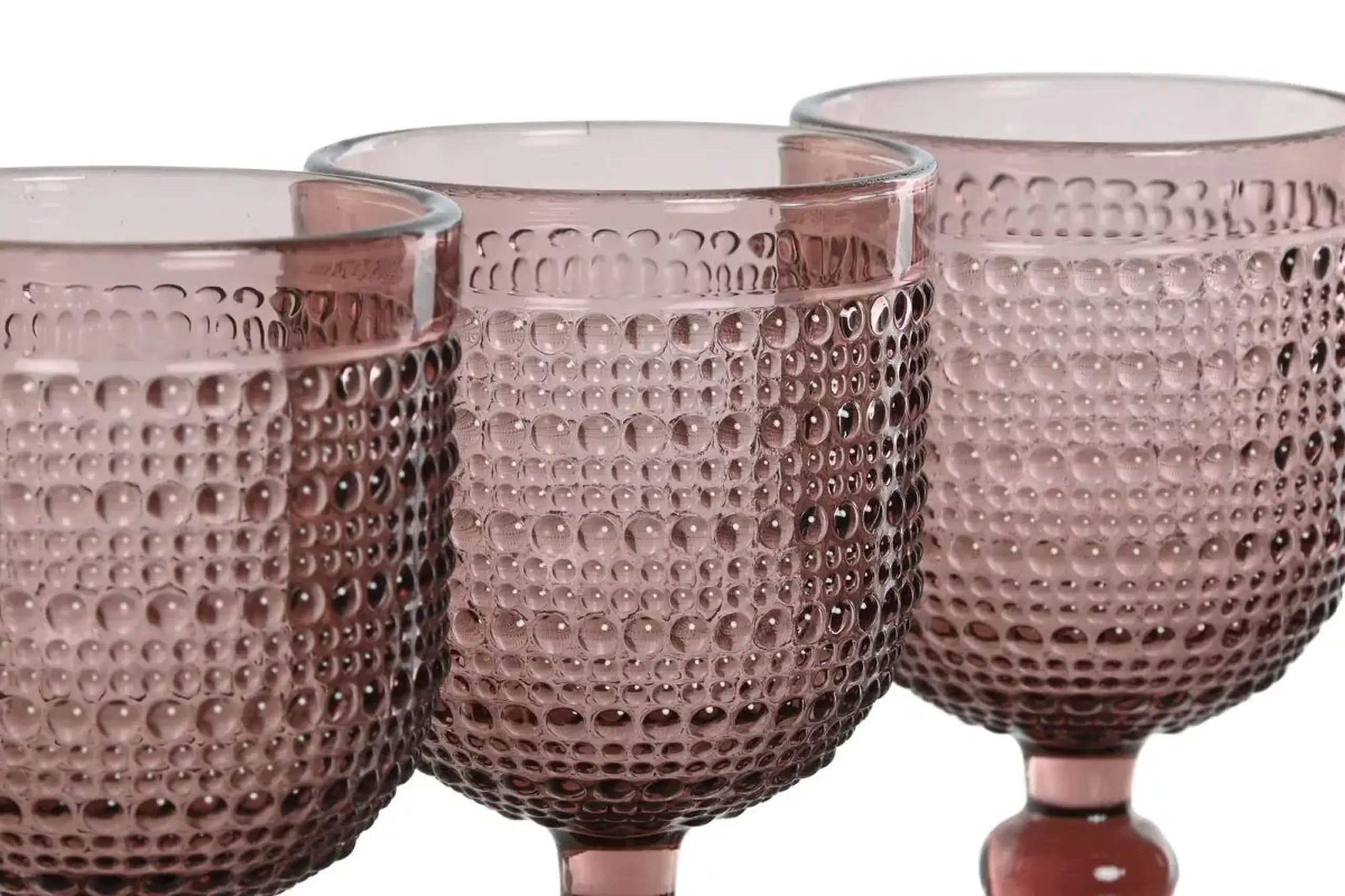 Set din 6 pocale „Bubbles Pink” 240ml