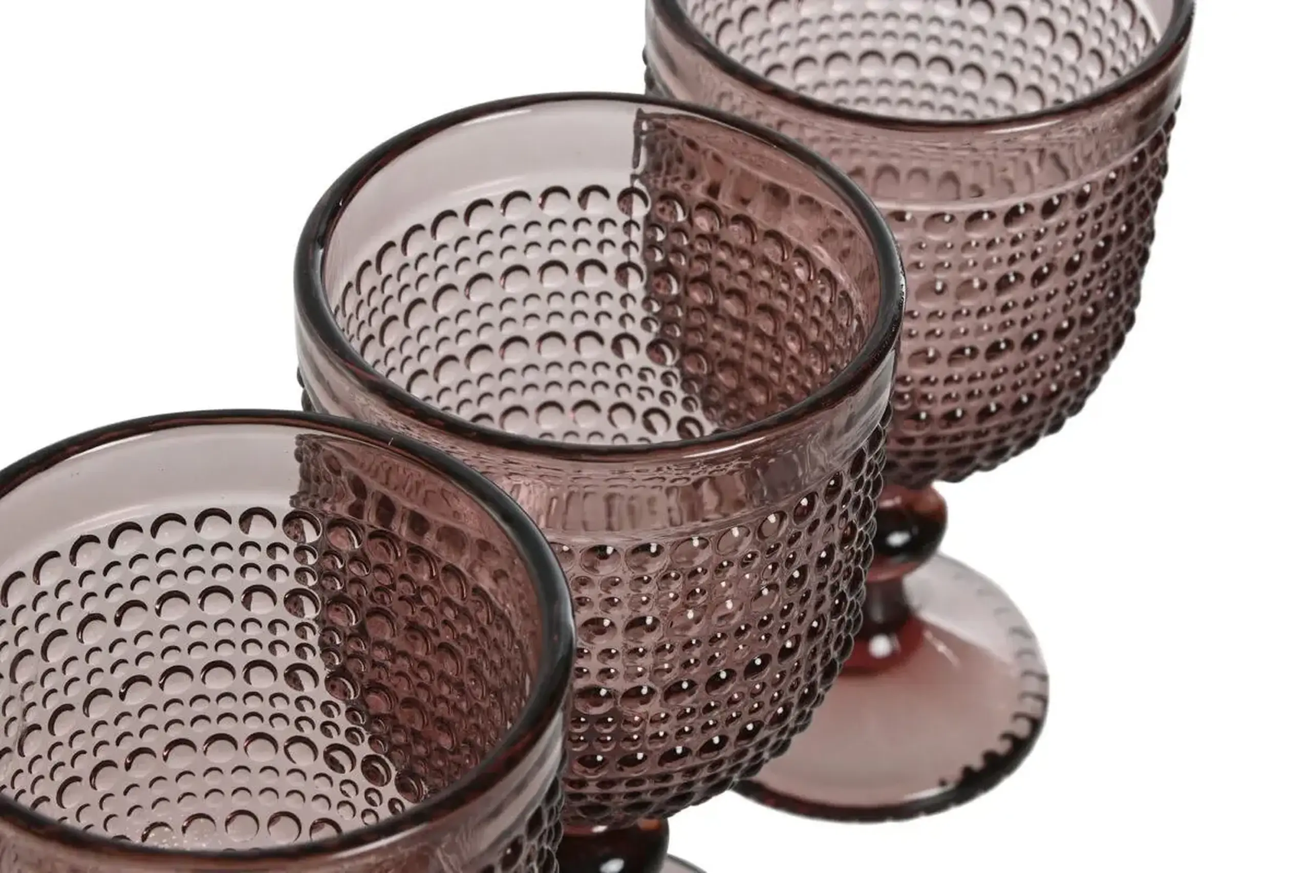 Set din 6 pocale „Bubbles Pink” 240ml