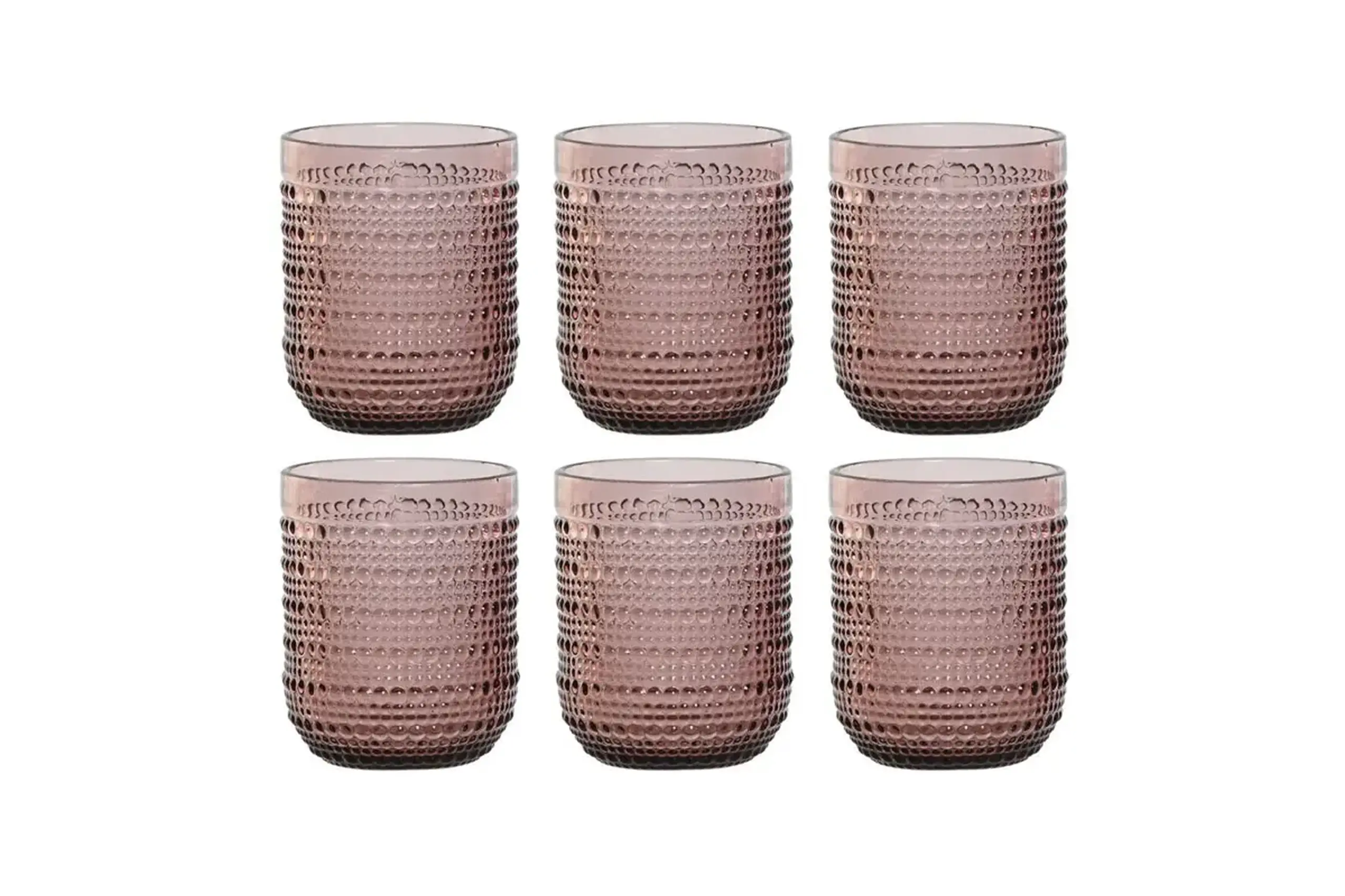 Set din 6 Pahare „Bubbles Pink” 240ml