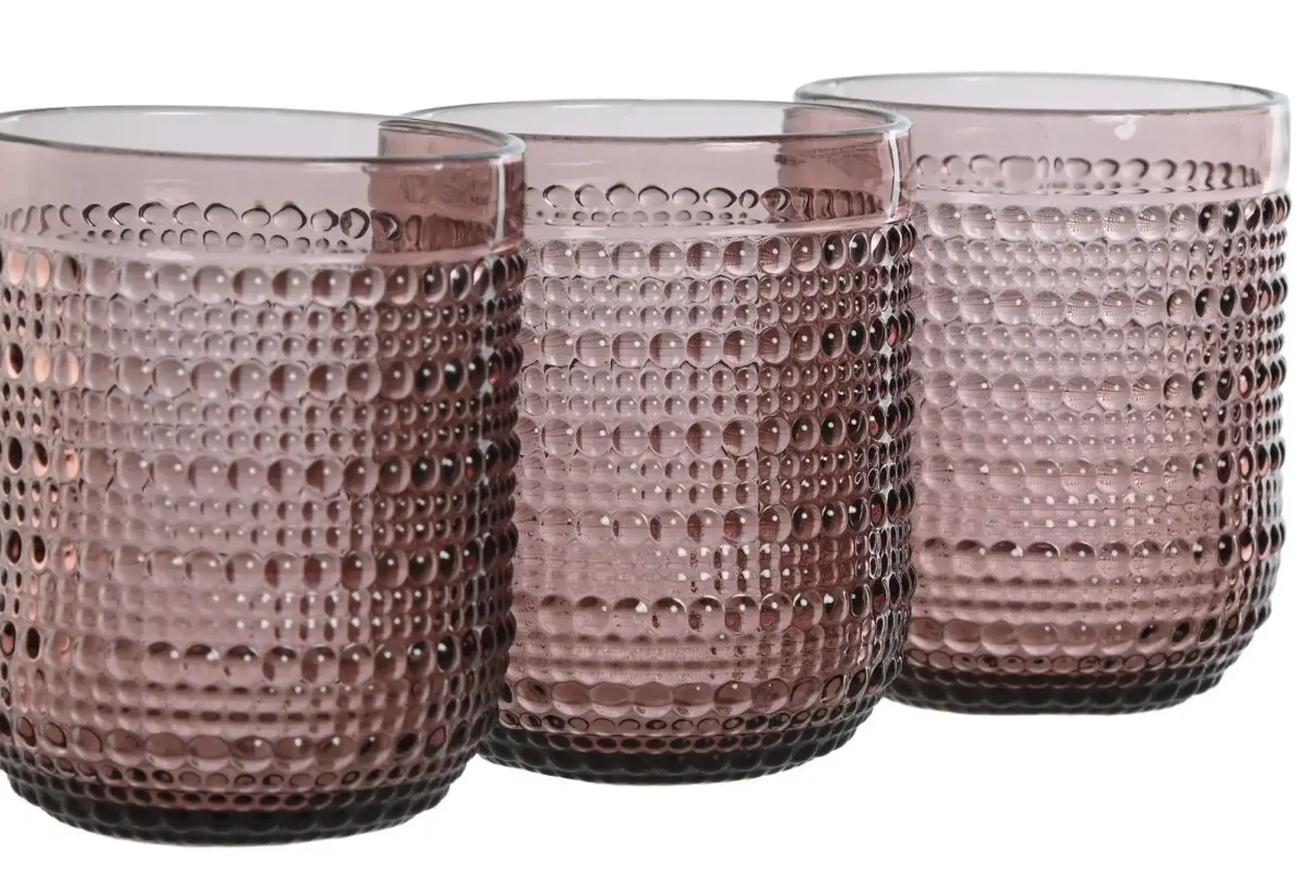 Set din 6 Pahare „Bubbles Pink” 240ml