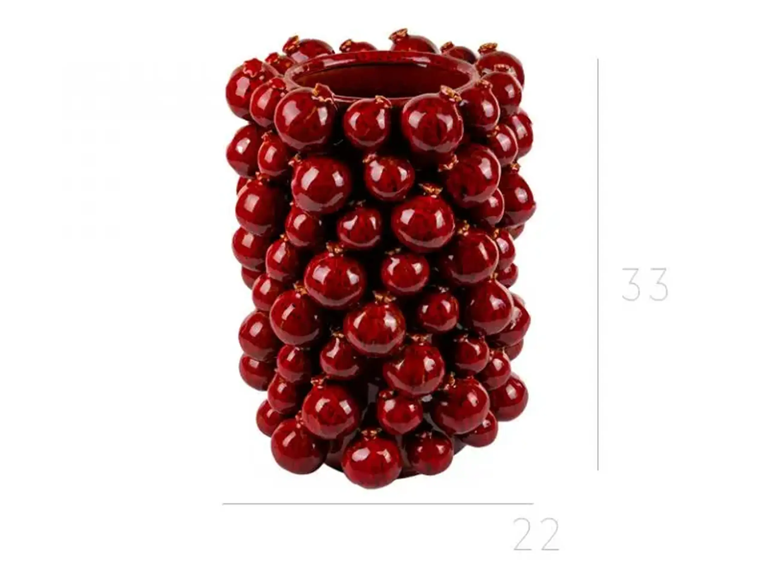 Vază din ceramică Rodii, 33cm