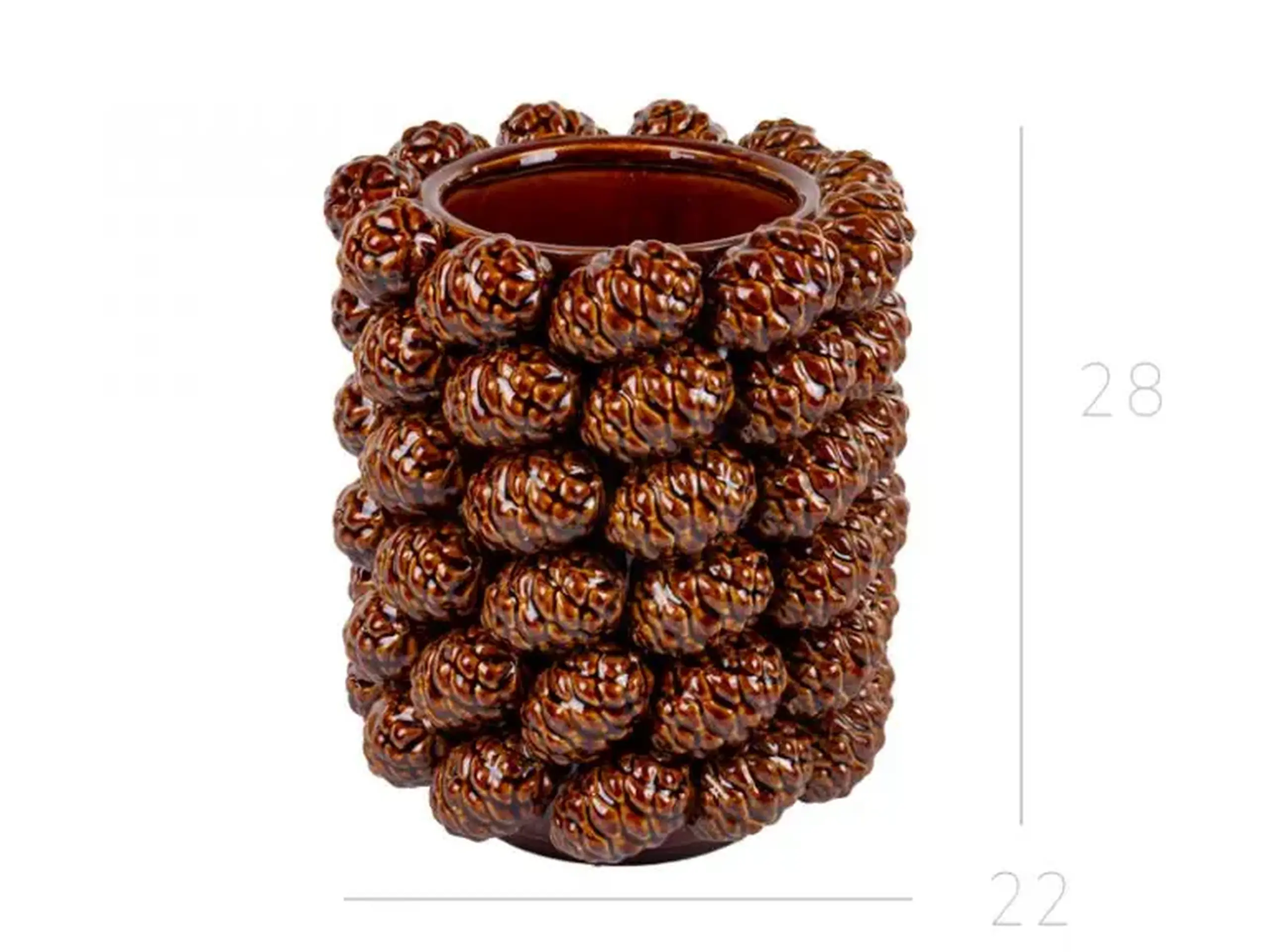 Vază din ceramică Conuri, 26cm
