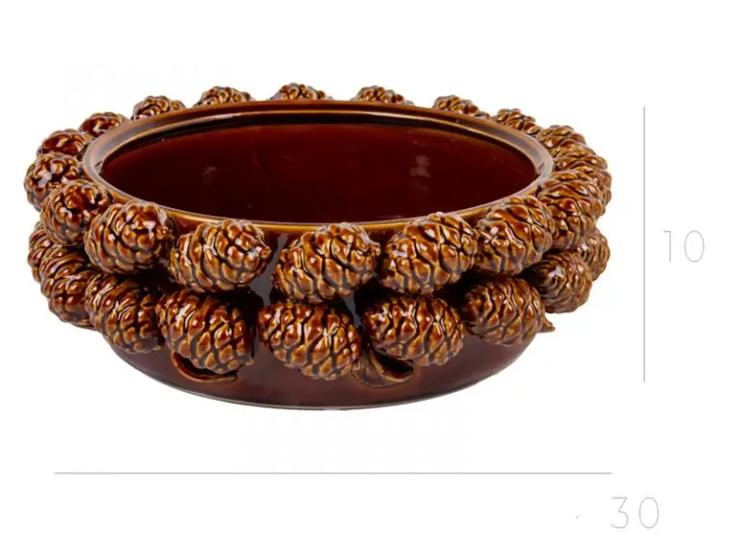 Cașpo din ceramică Conuri, 30cm