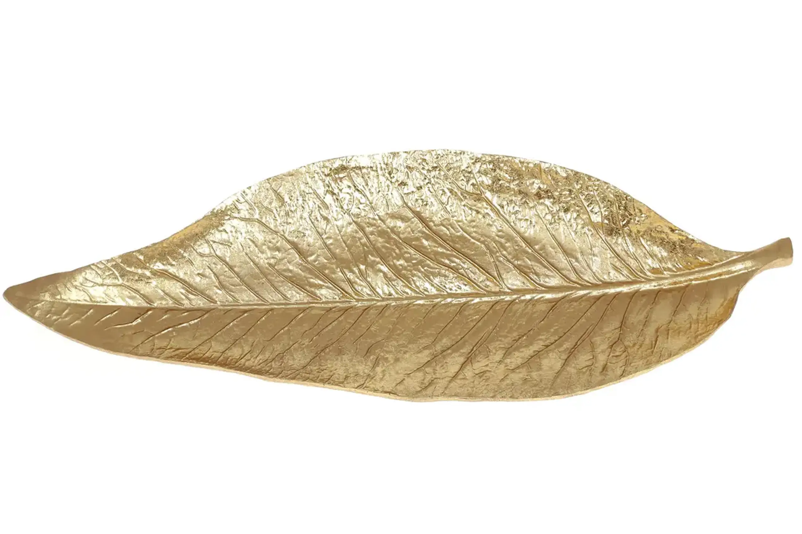 Platou decorativ, Leaf gold, 60cm