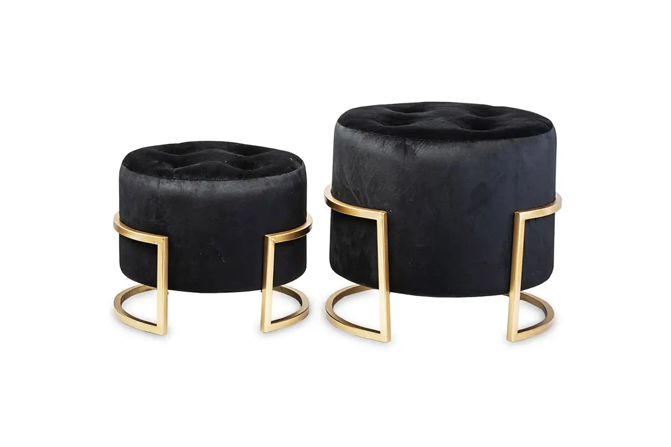 Set din 2 pufuri decorative, 33cm, 43cm
