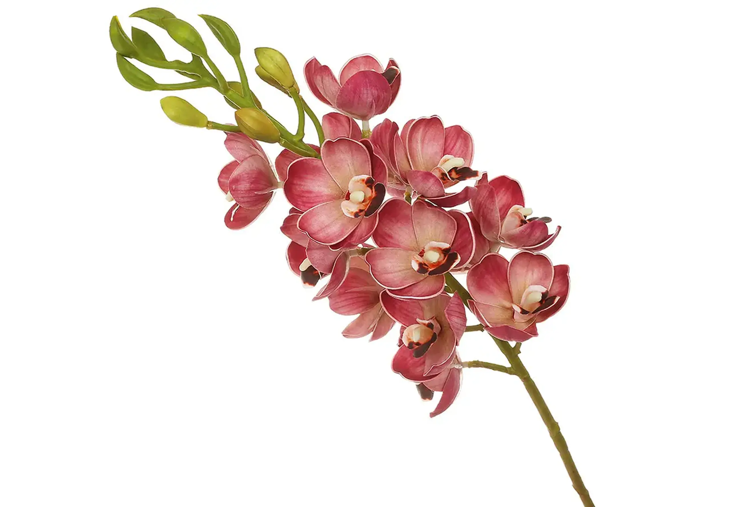 Orhidee decorativă din latex, 82cm