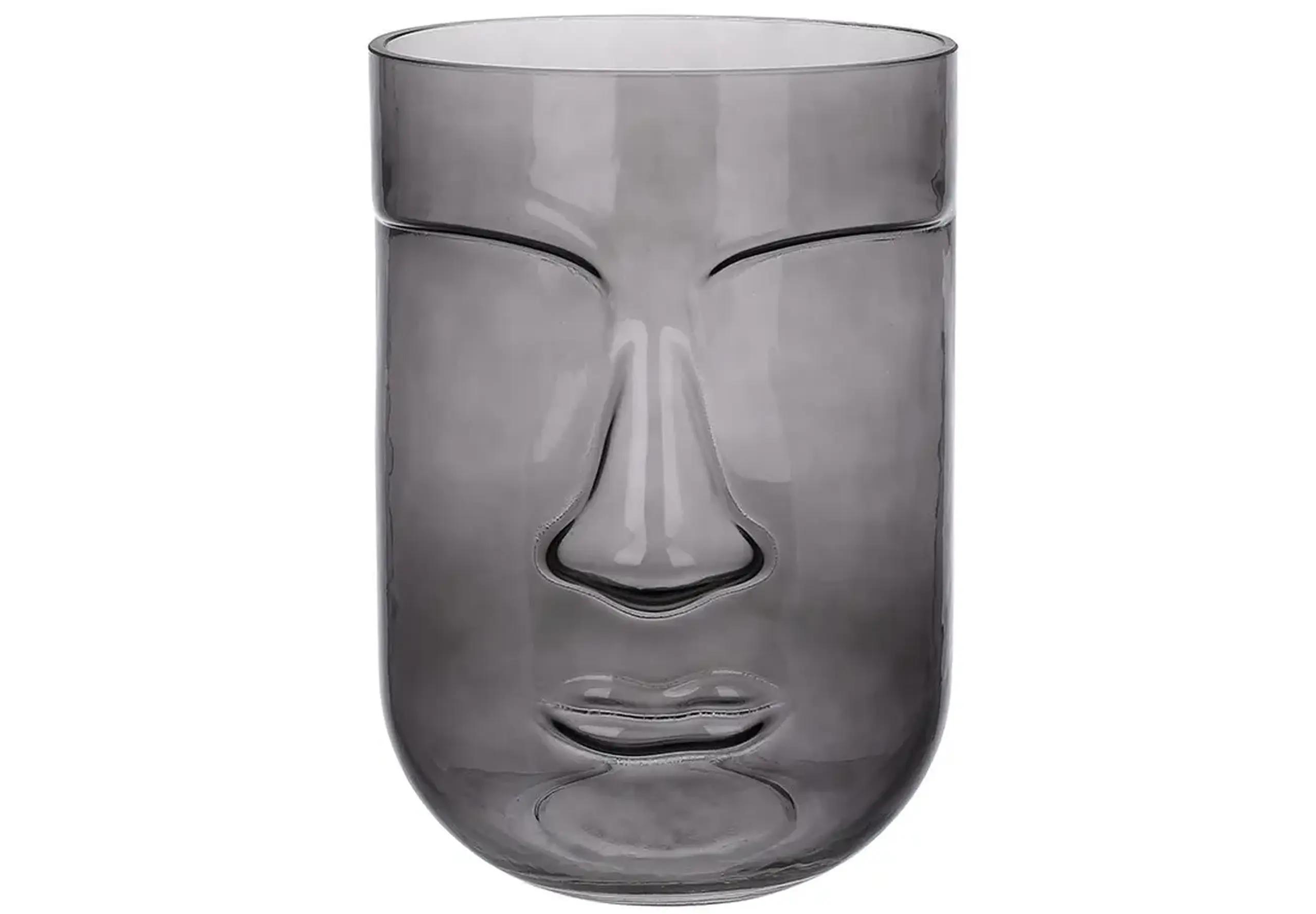 Vază din sticlă Face, 20cm