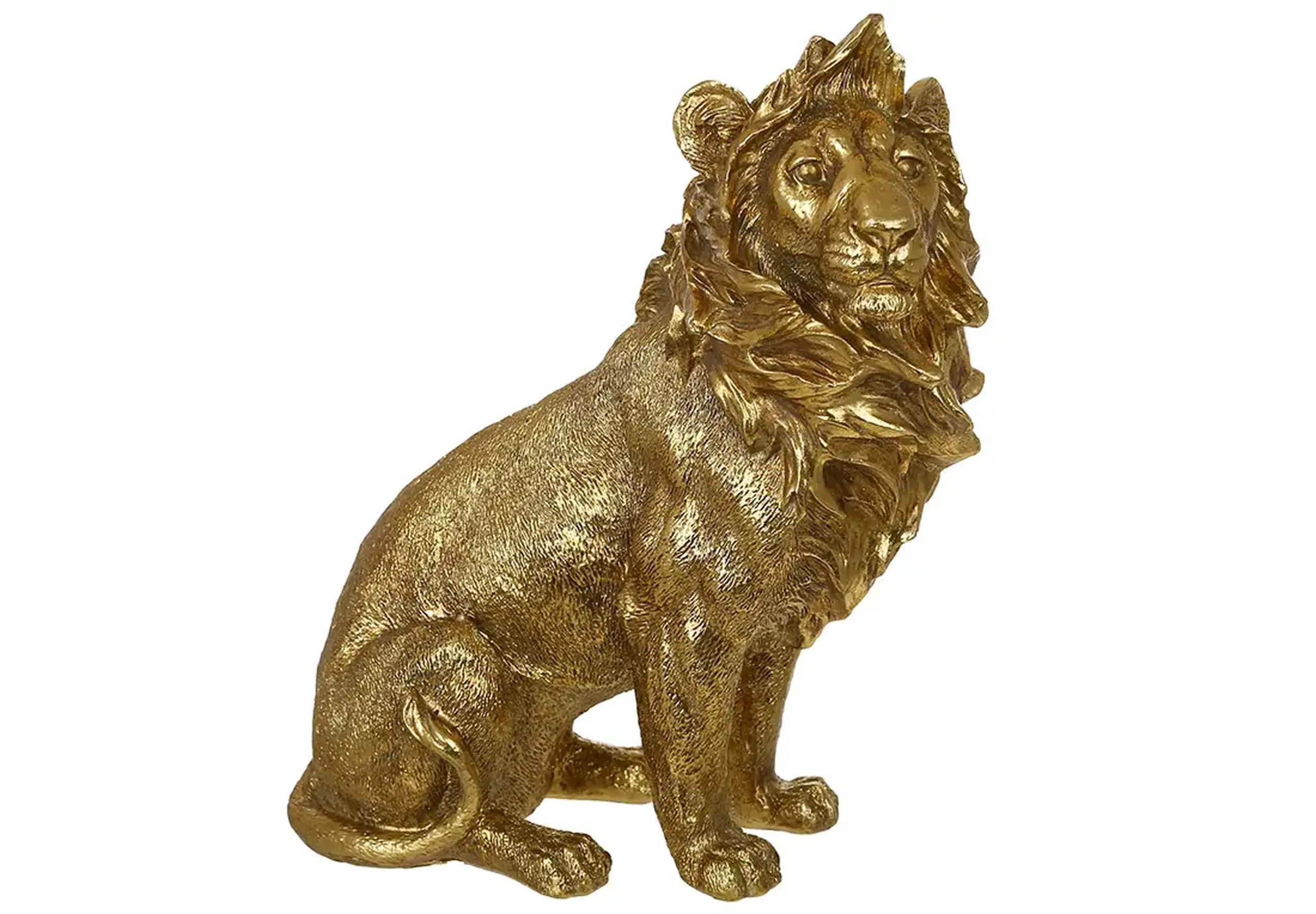 Figurină decorativă Lion Gold,19 cm