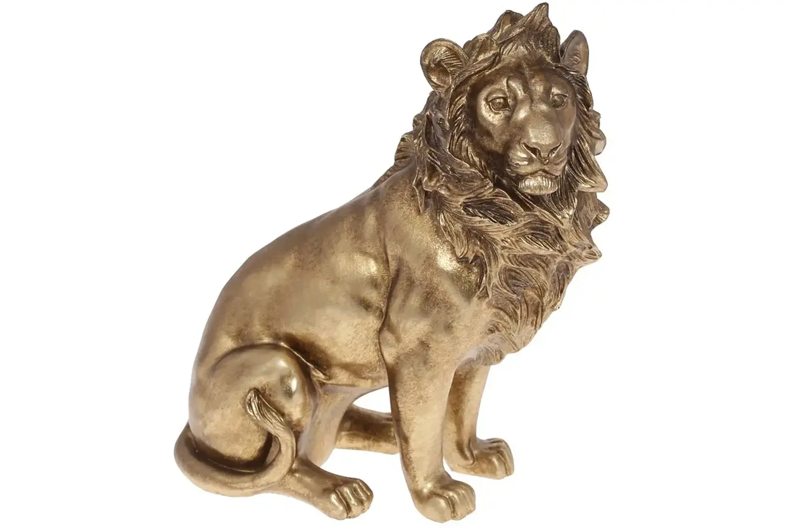 Figurină decorativă Lion Golden, 27 cm