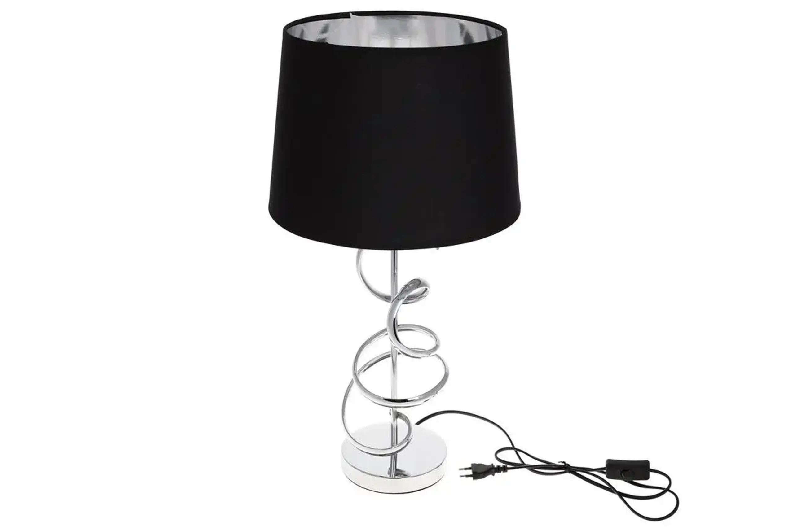 Lampă de masă Black & Silver, 60 cm