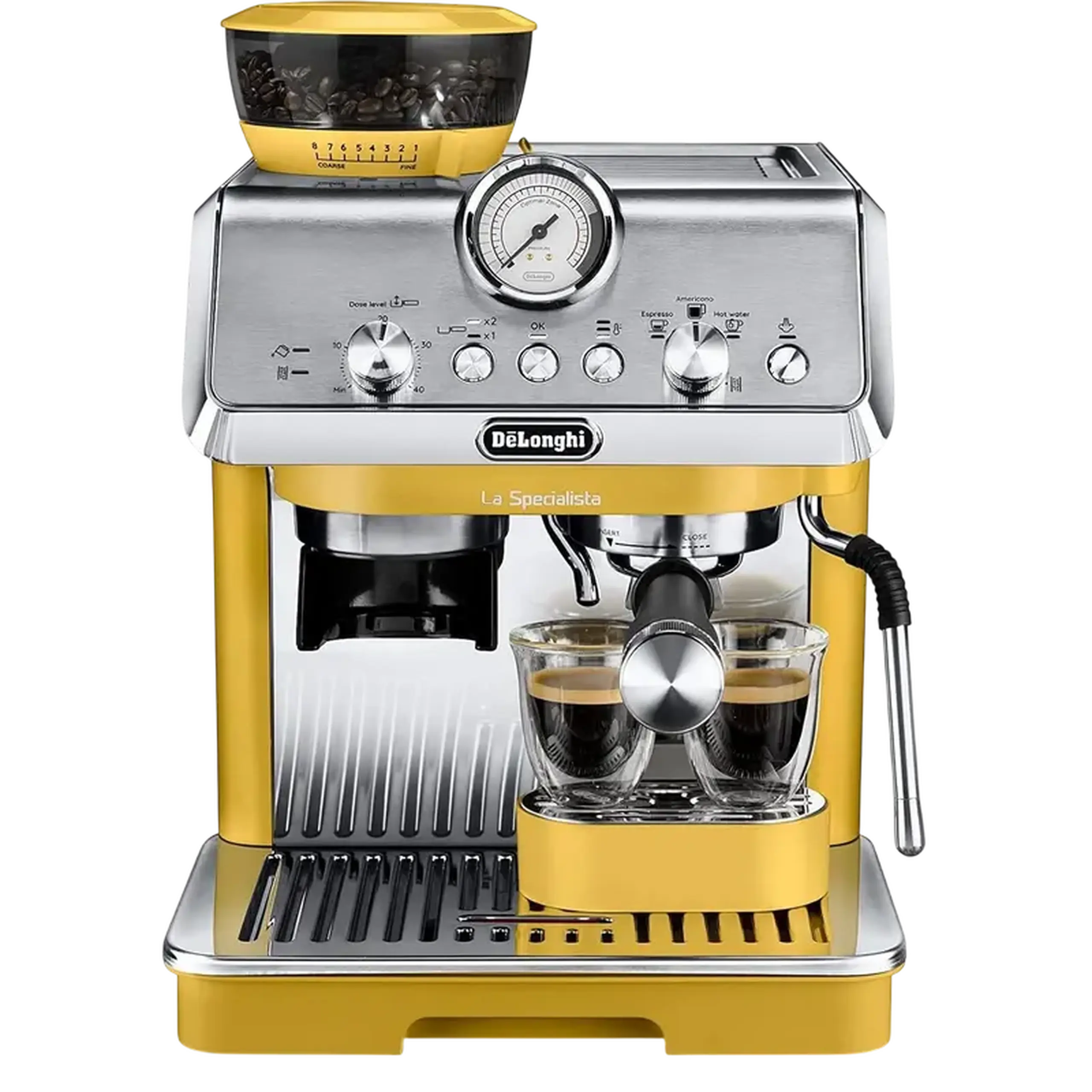 Cafetiera manuala DeLonghi EC9155.YE, 1400W, Galben