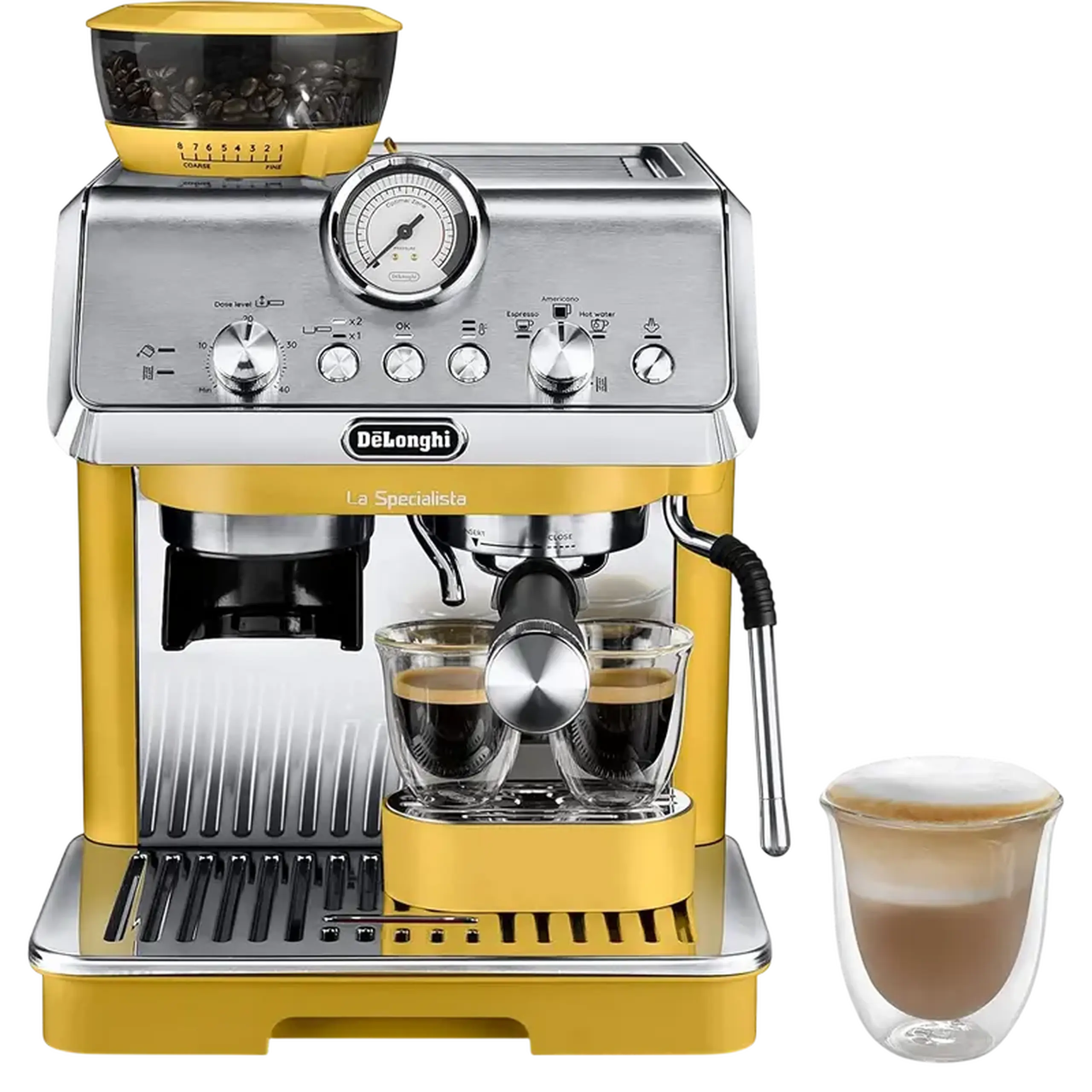 Cafetiera manuala DeLonghi EC9155.YE, 1400W, Galben